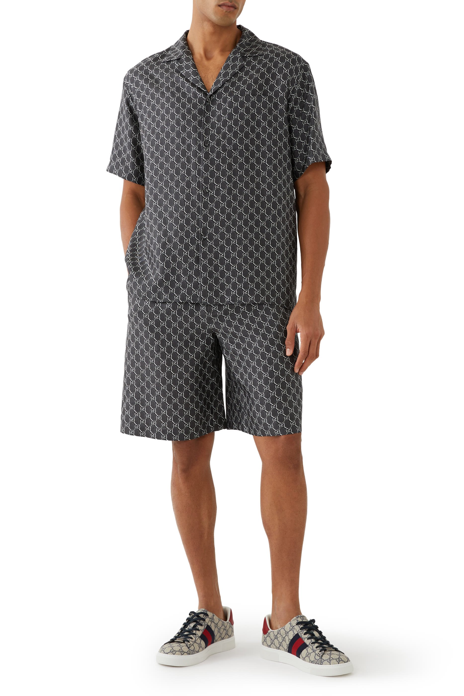 Logo Ace Sneakers with Web