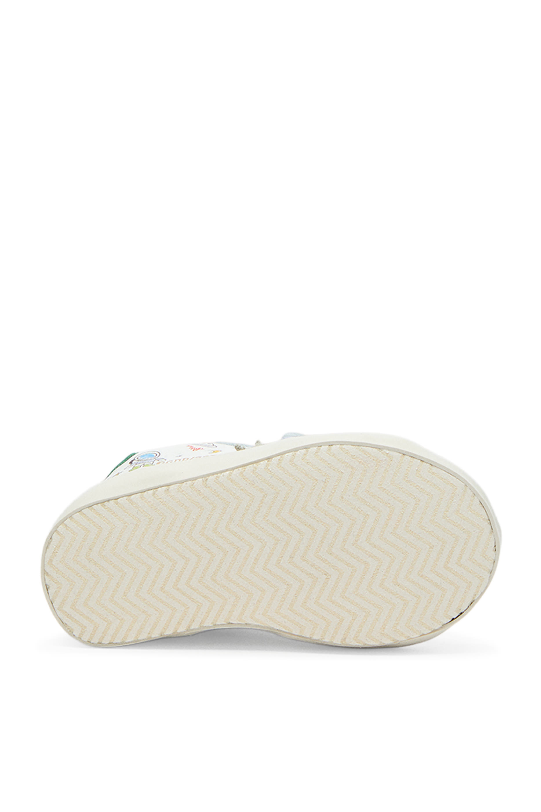 Kids Baby School in Nappa Leather with Space Print and Suede Star Sneakers 