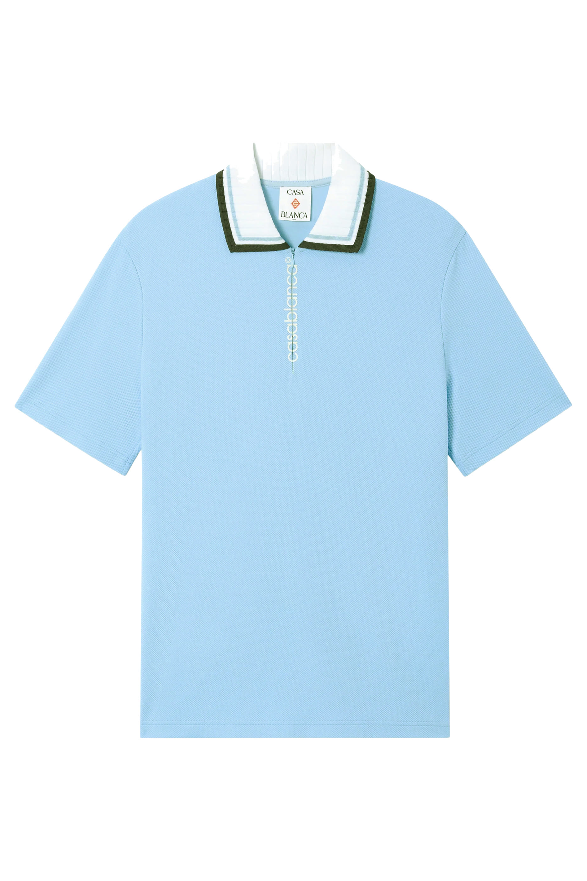 Piqu&eacute; Quarter Zip Polo Shirt