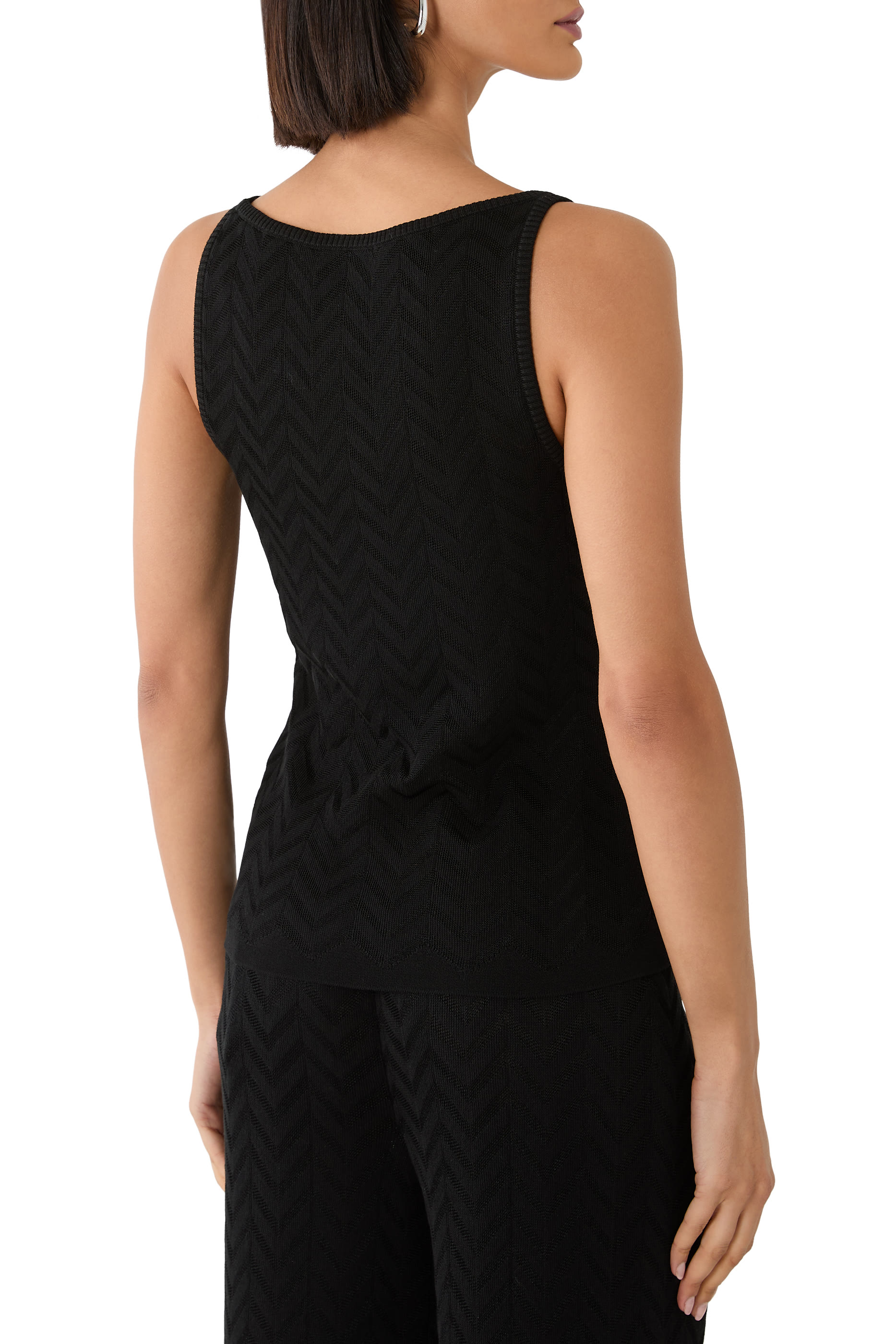 Stretch Chevron Tank Top