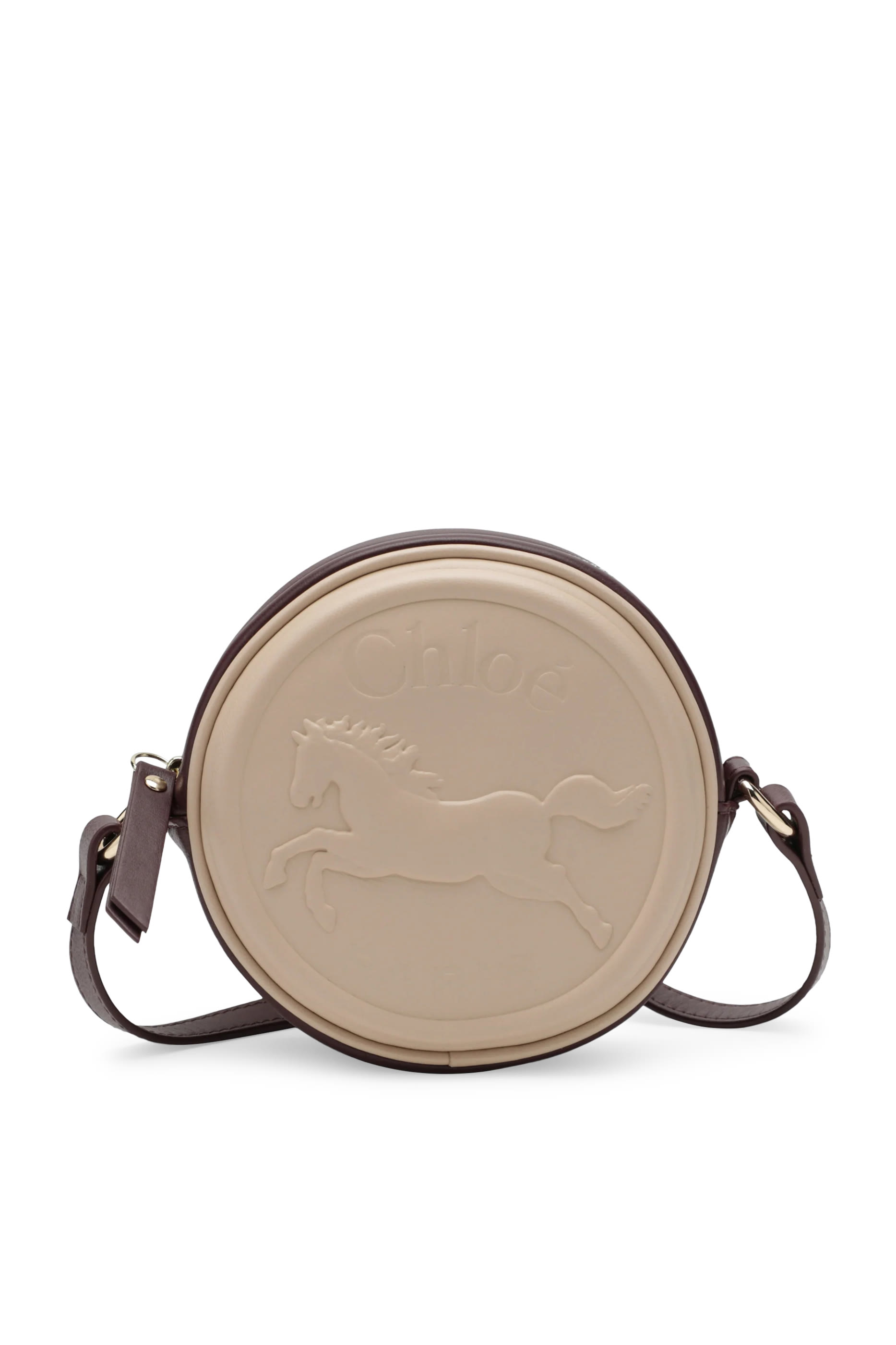 Kids Embossed Logo Round Crossbody Bag