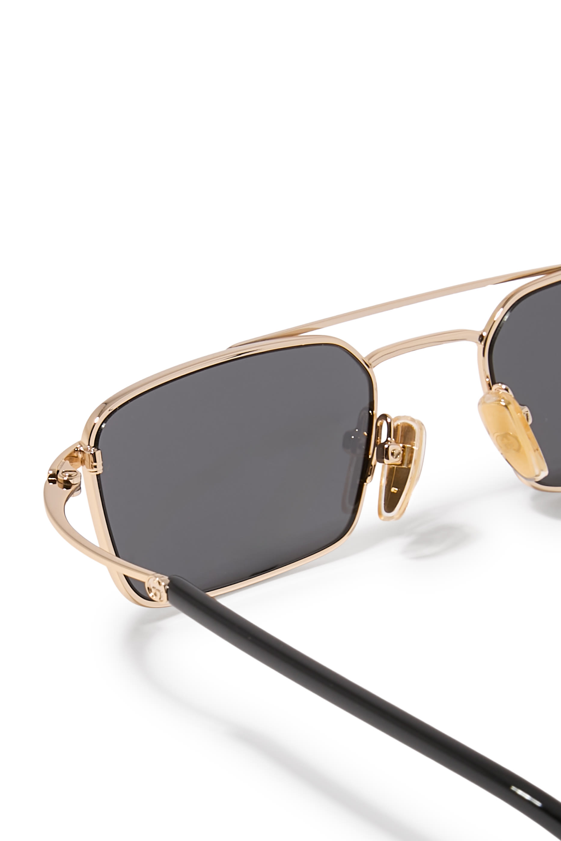 Rectangular Metallic Sunglasses
