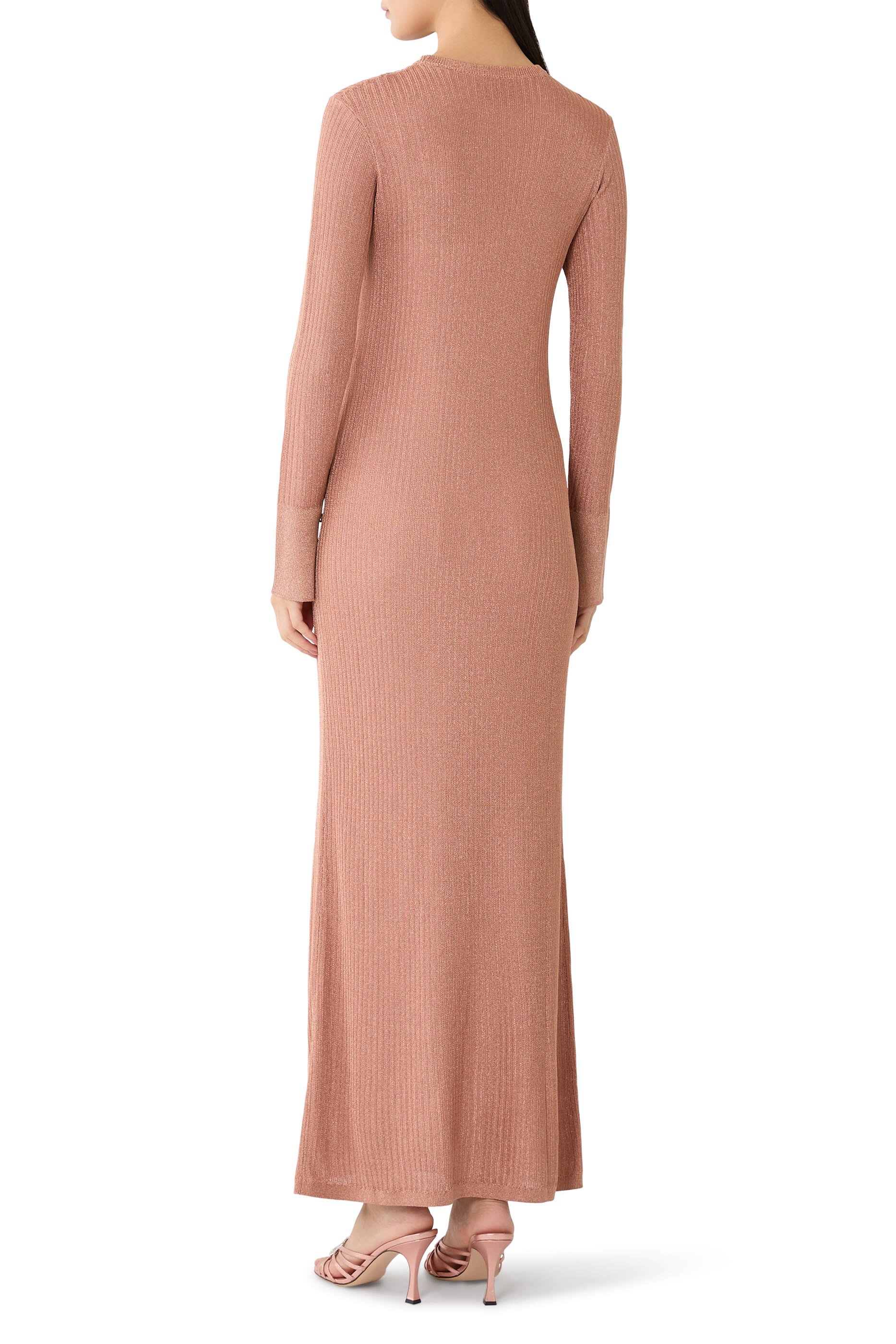 Crewneck Long Sleeves Dress