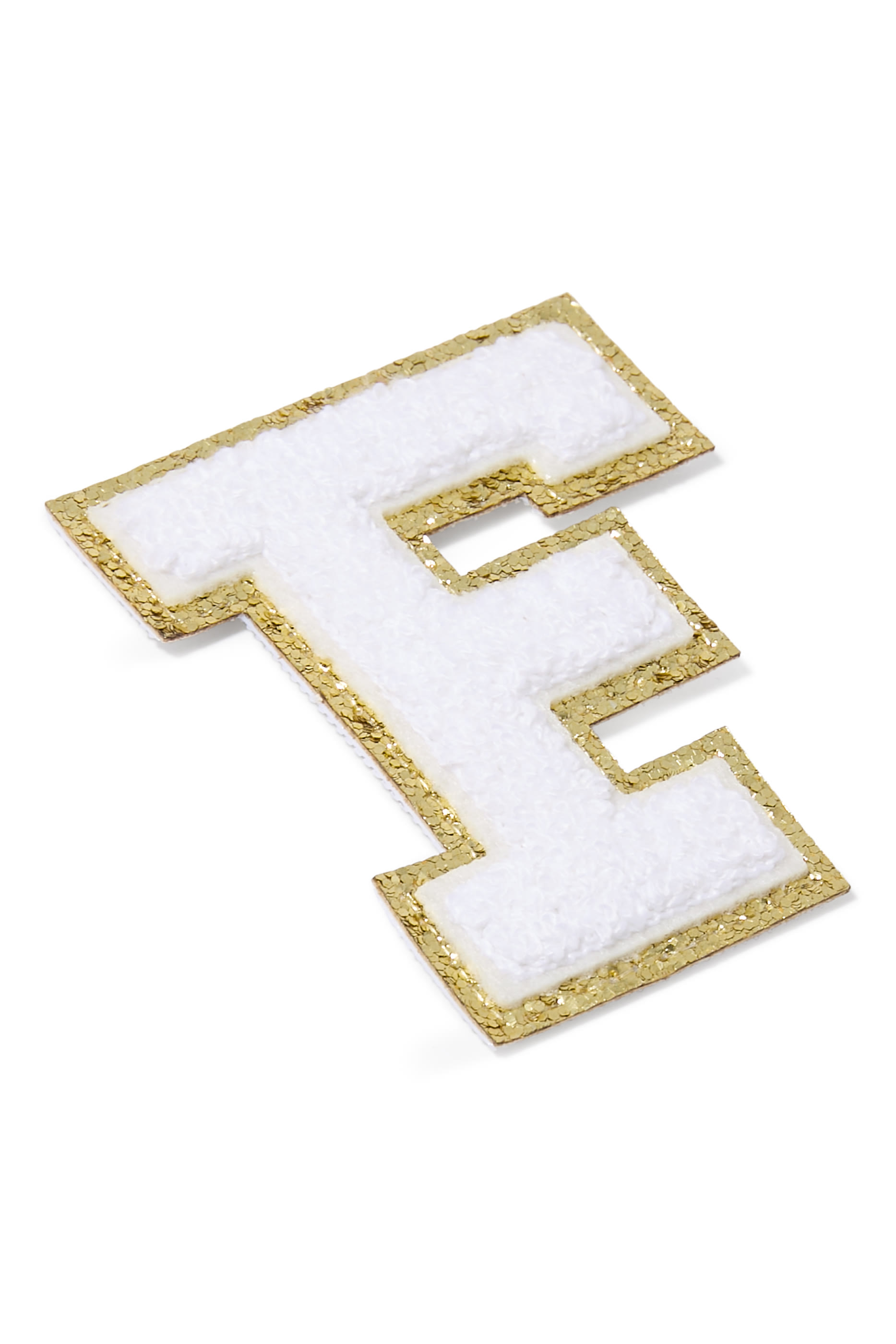 Kids Chenille Sparkle Letter 'F' Patch