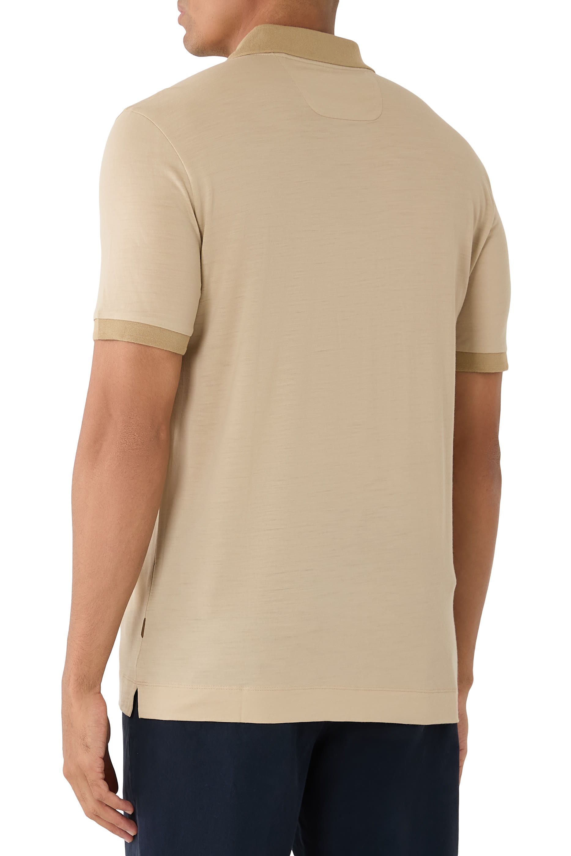 L-Payrot Zipper Placket Polo Shirt