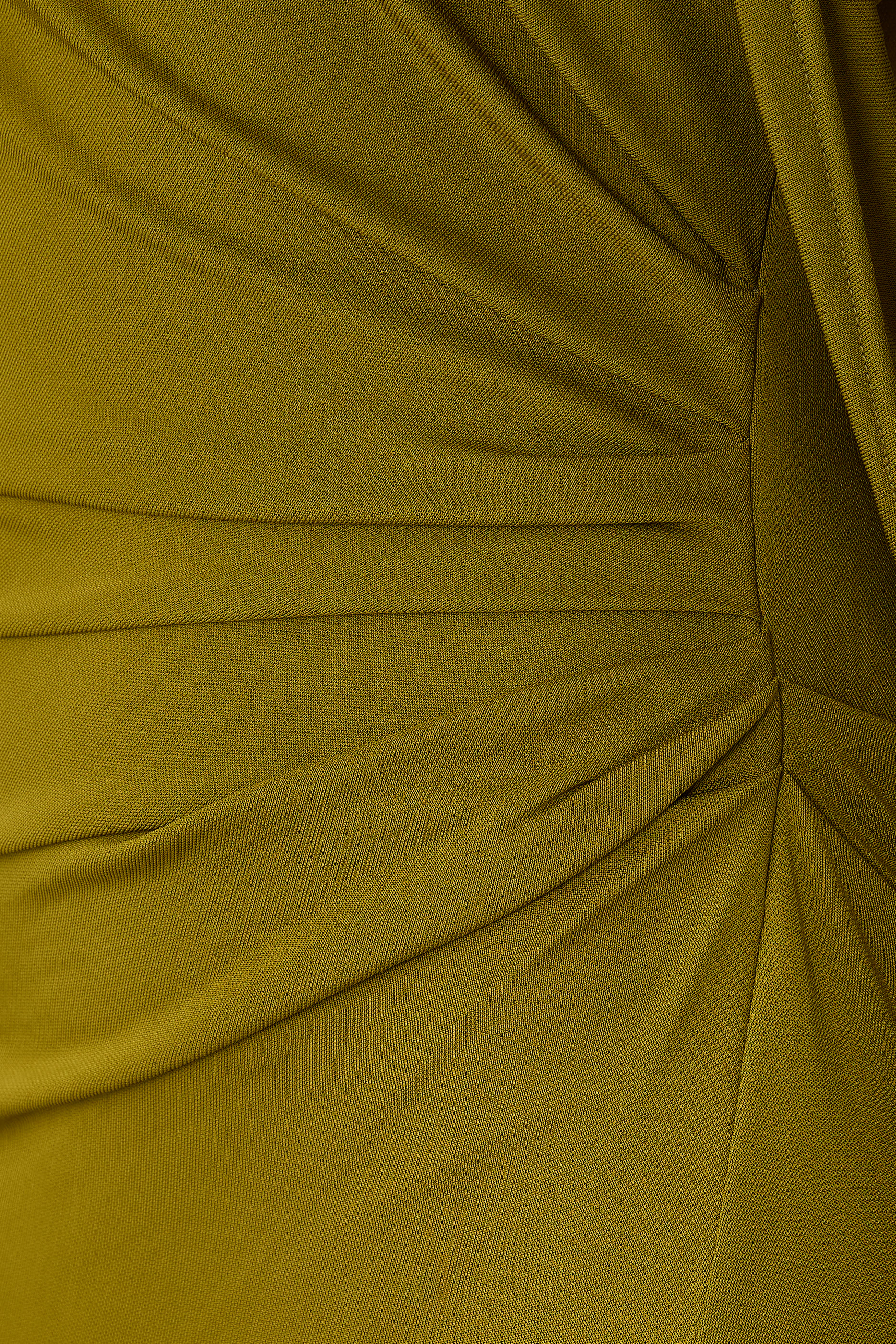 Closed Neck Draped Gown