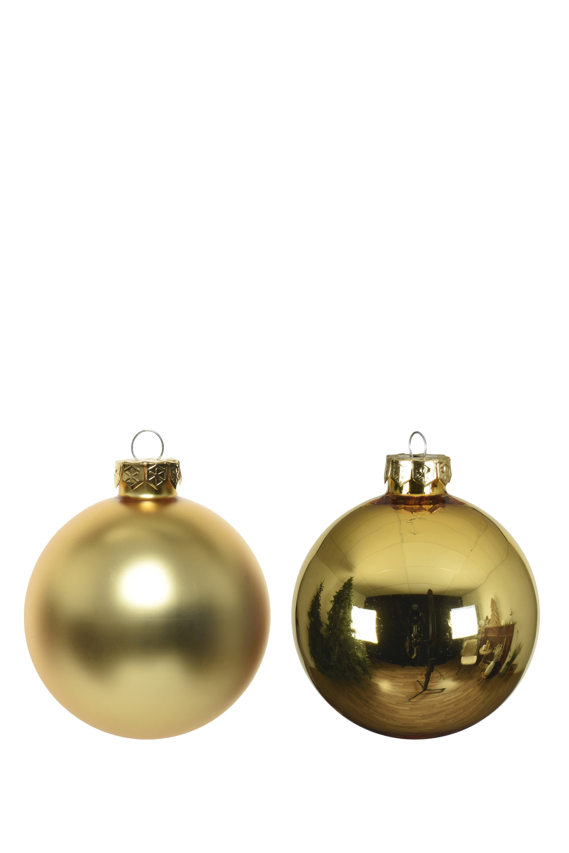  Baubles Glass Shiny-Matt Mix, Set of 16