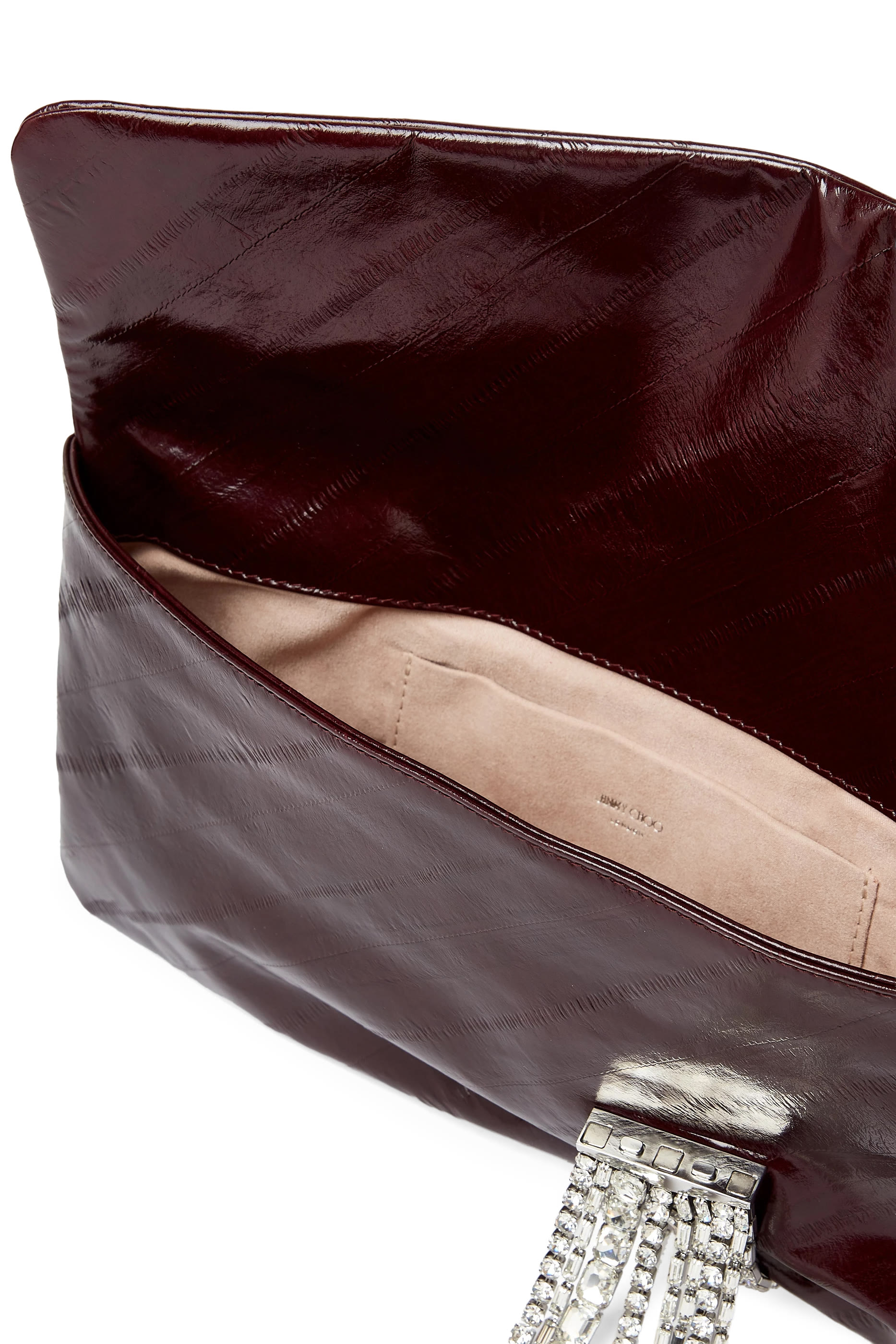 Zandra Vintage Metallic Leather Clutch Bag