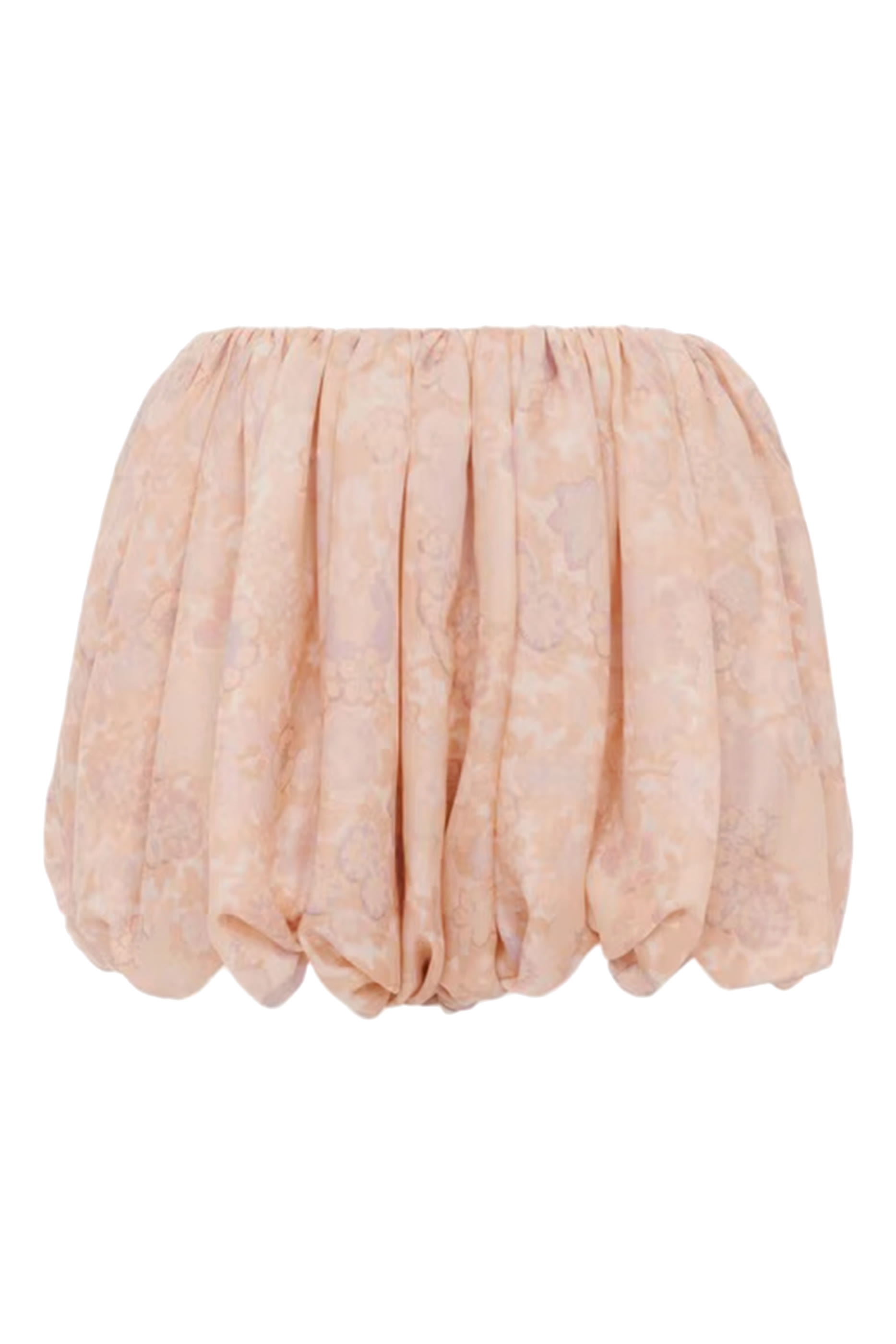 Painted Flowers Print Mini Bloomer Shorts