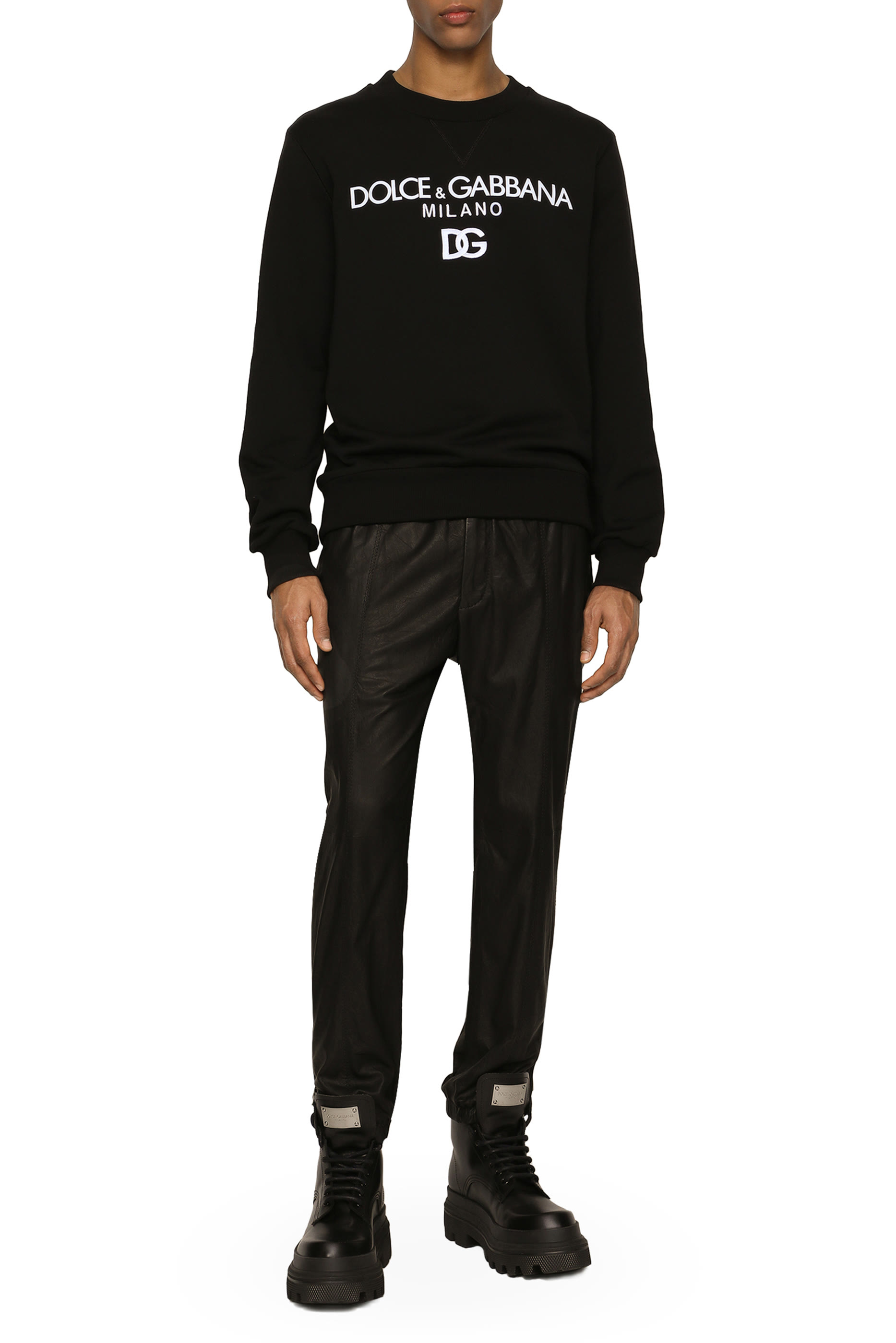  Jersey Sweatshirt with DG Embroidery