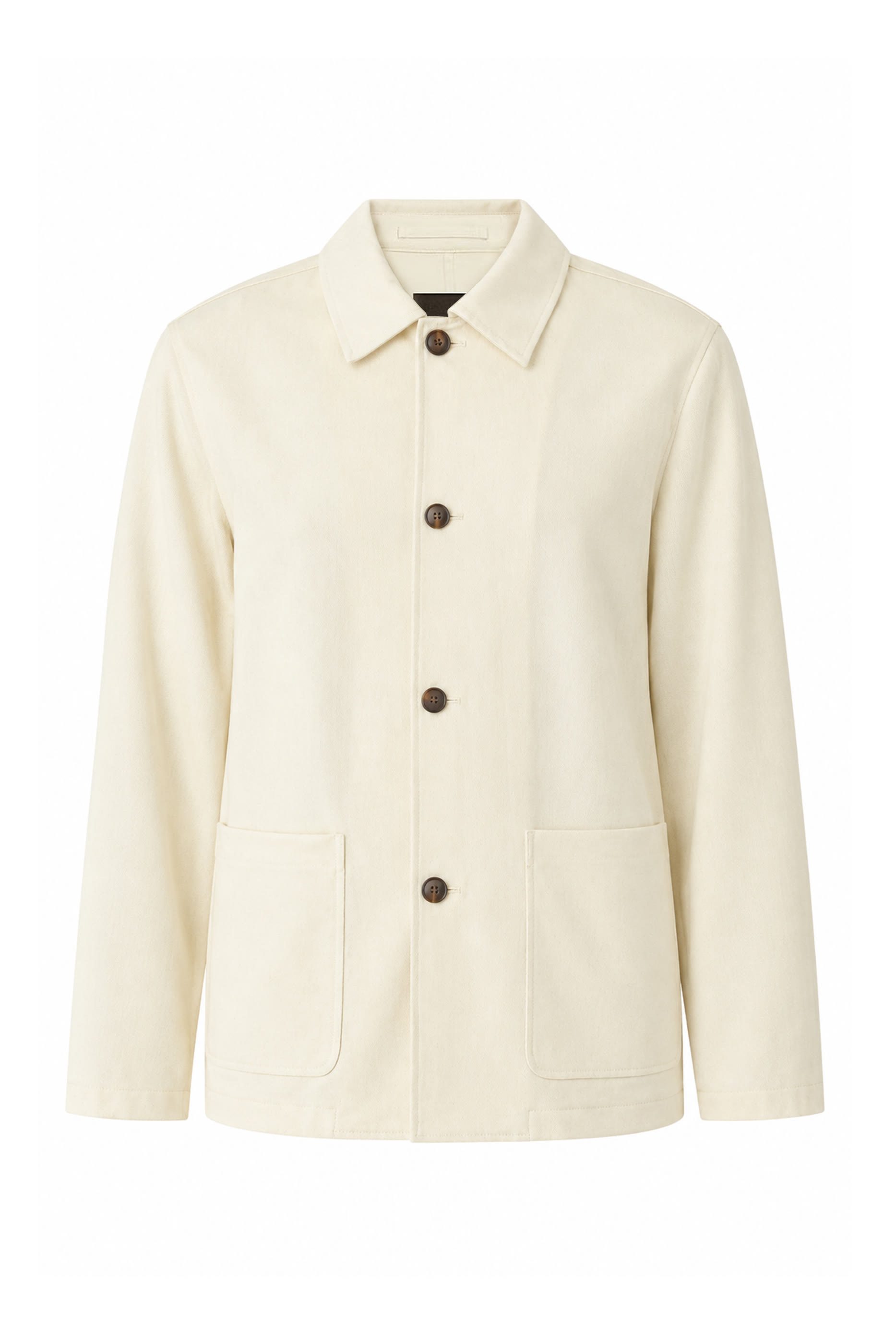 Four-Button Jacket in Moonsoft Cotton
