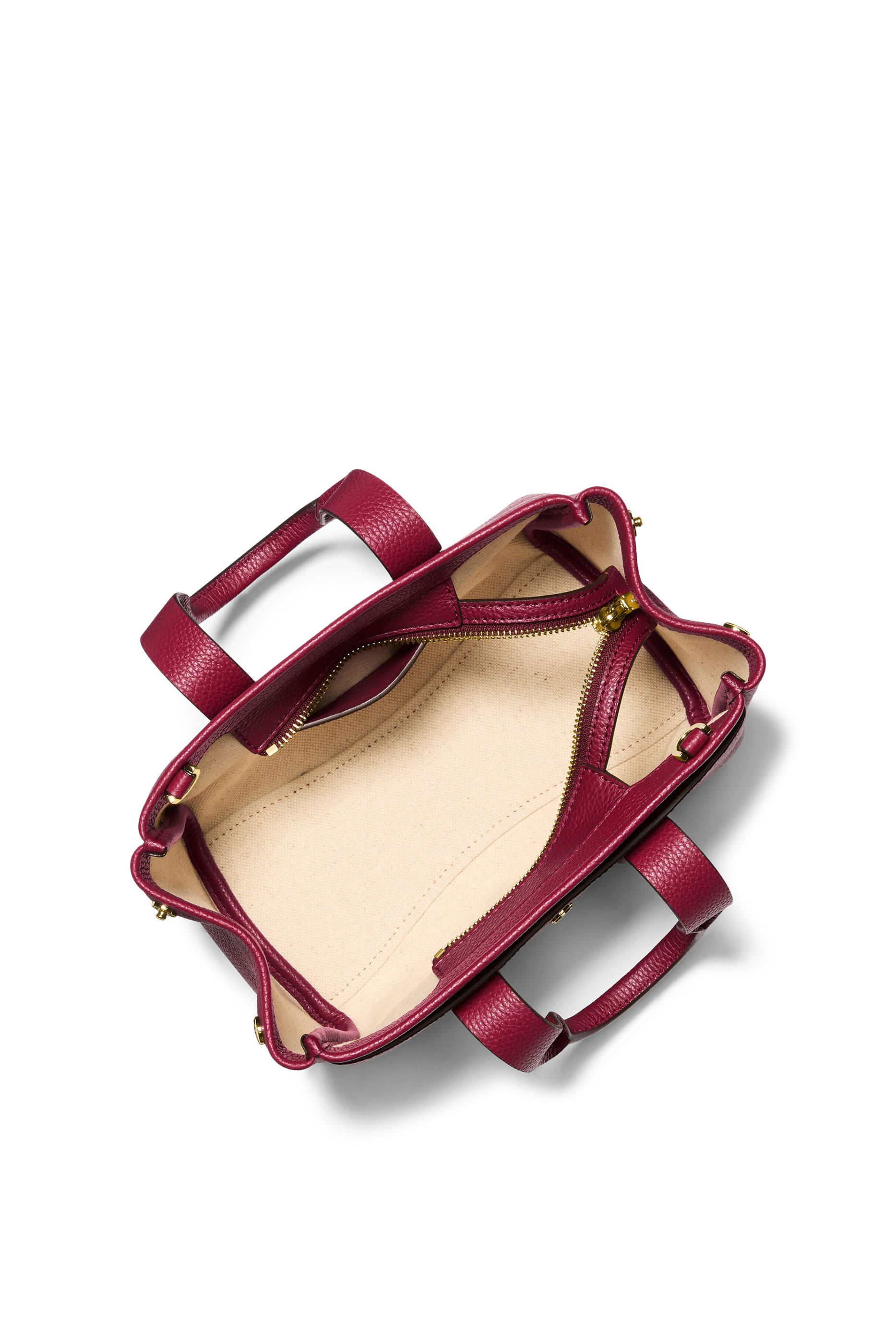 Romee Small Pebbled Leather Satchel Bag
