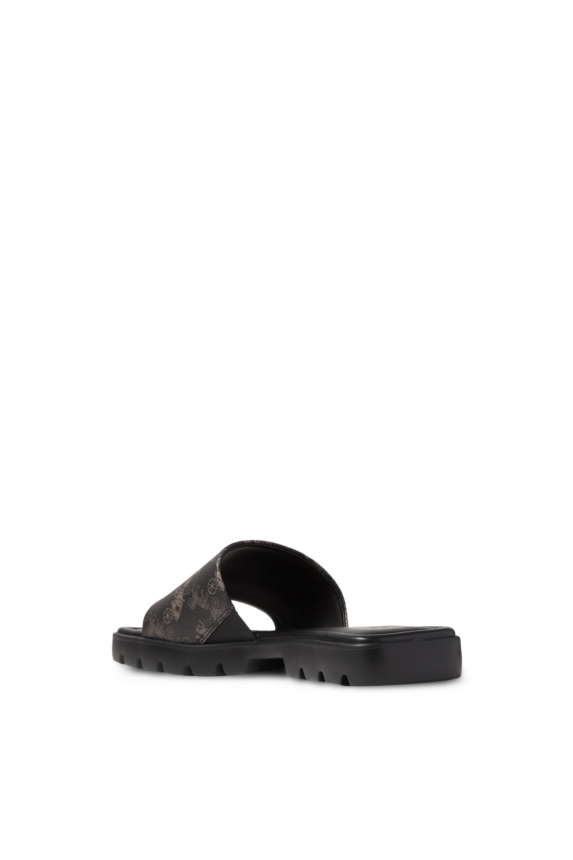 Florence Horse and Carriage-Print Canvas Flats