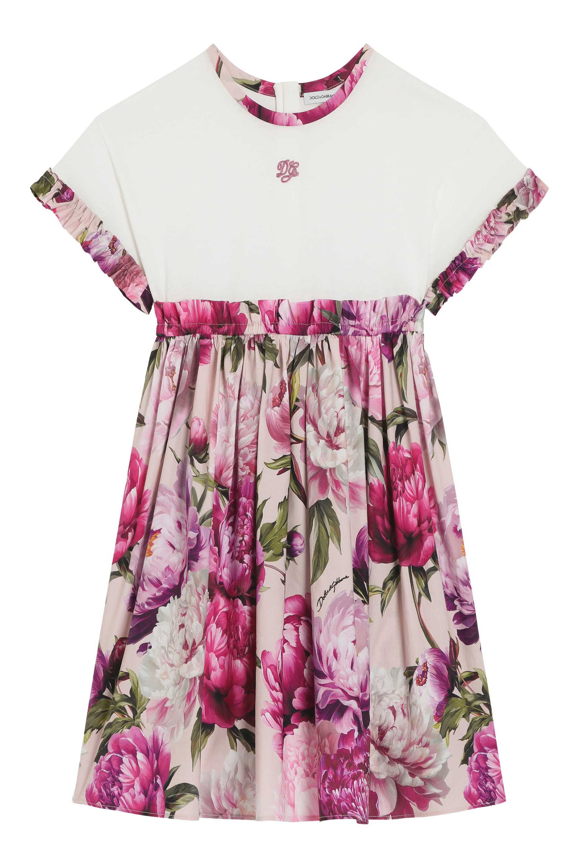 Kids Peony-Print Interlock Headband 