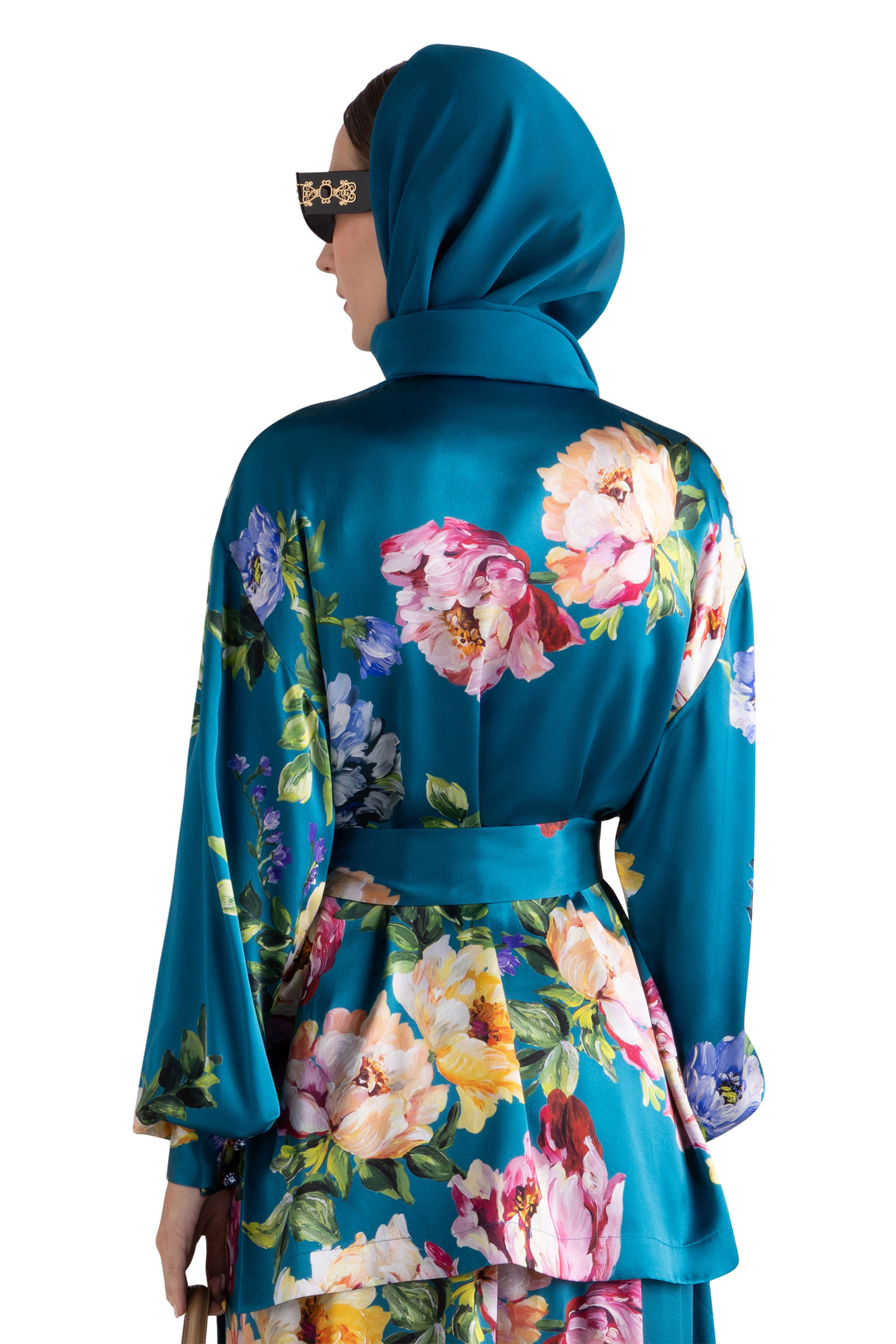 Peony-Print Shirt