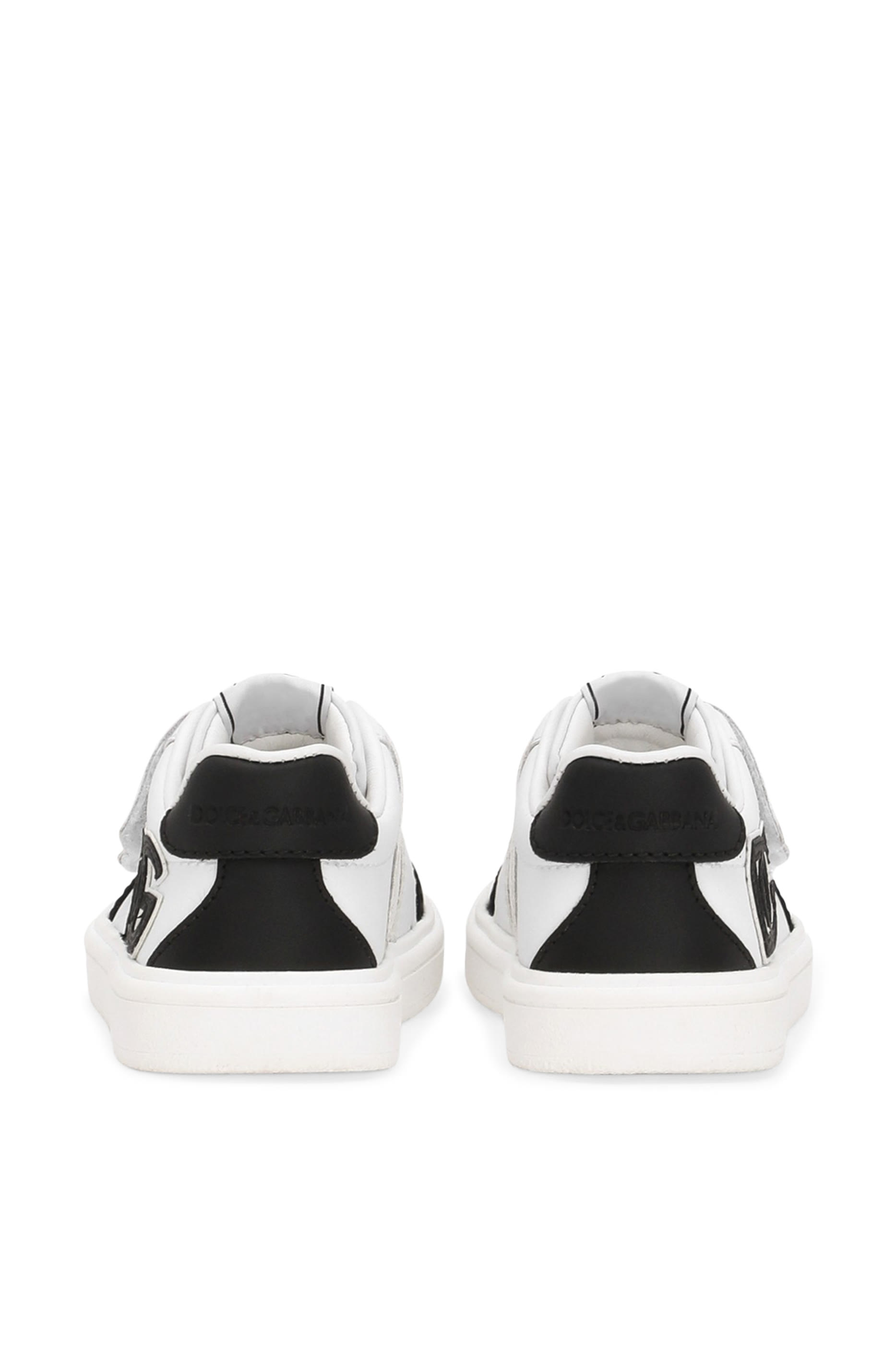 Kids DG Logo Calfskin Low-Top Sneakers