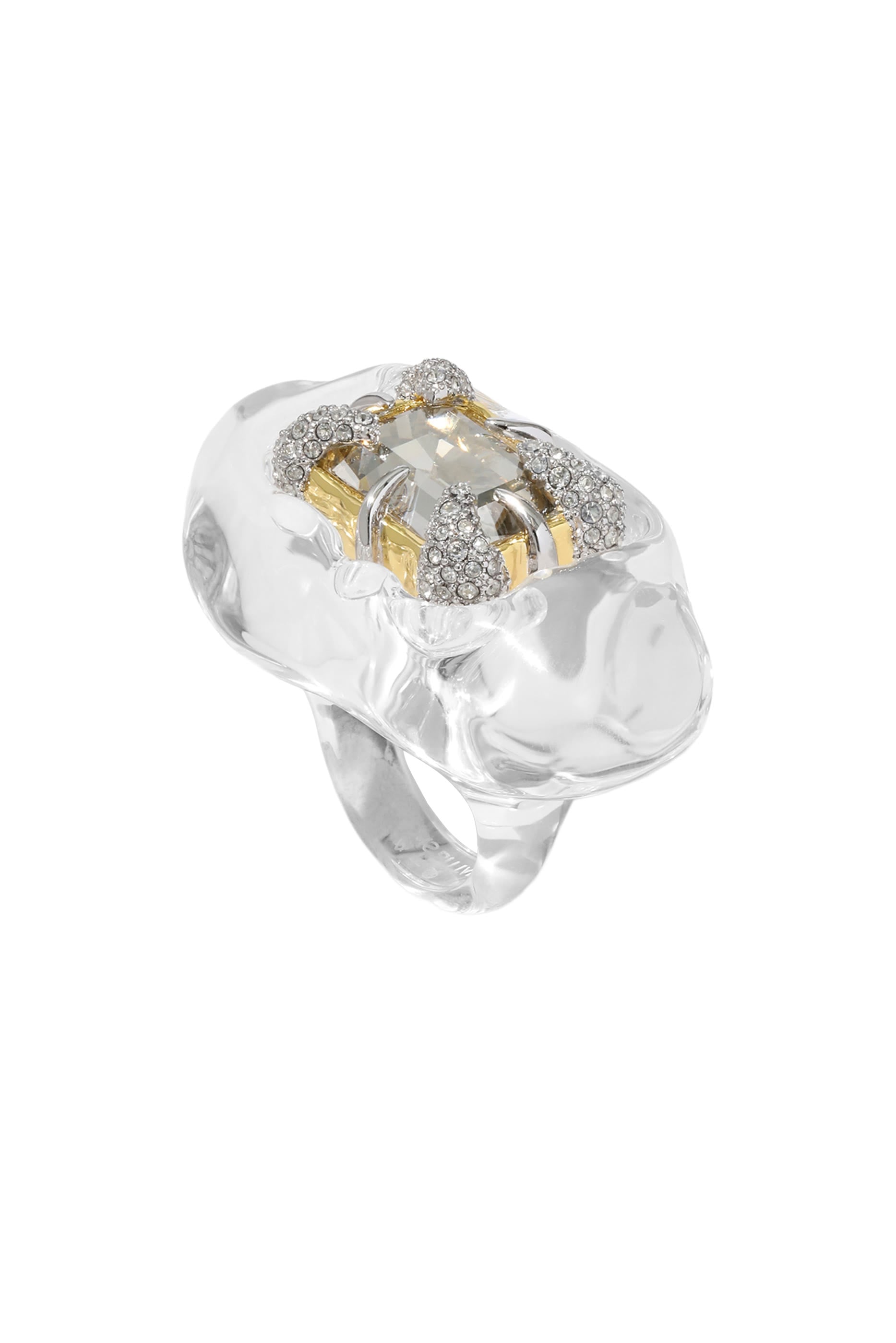 Silverlake Lucite Baguette Ring