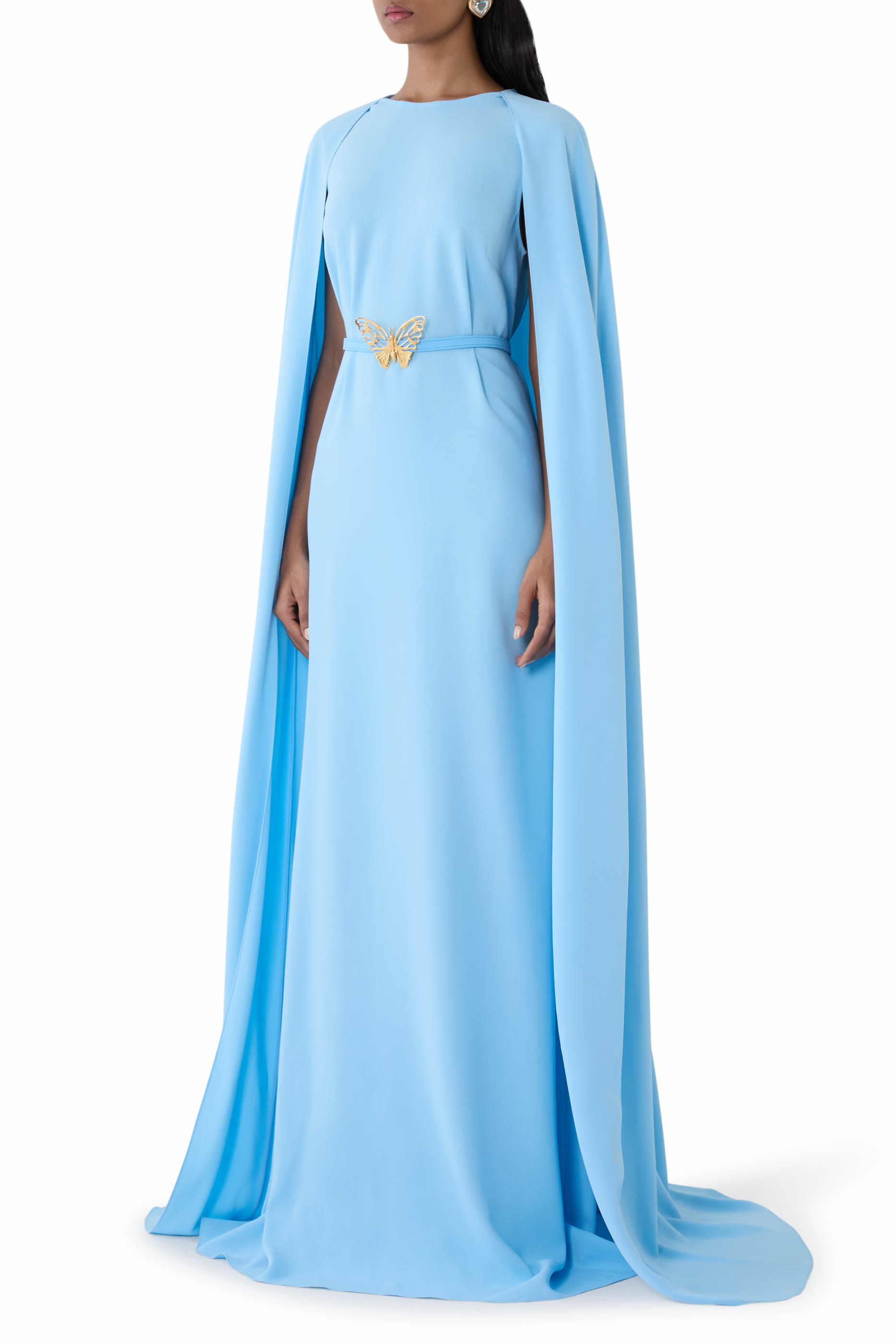 Draped Butterfly Gown