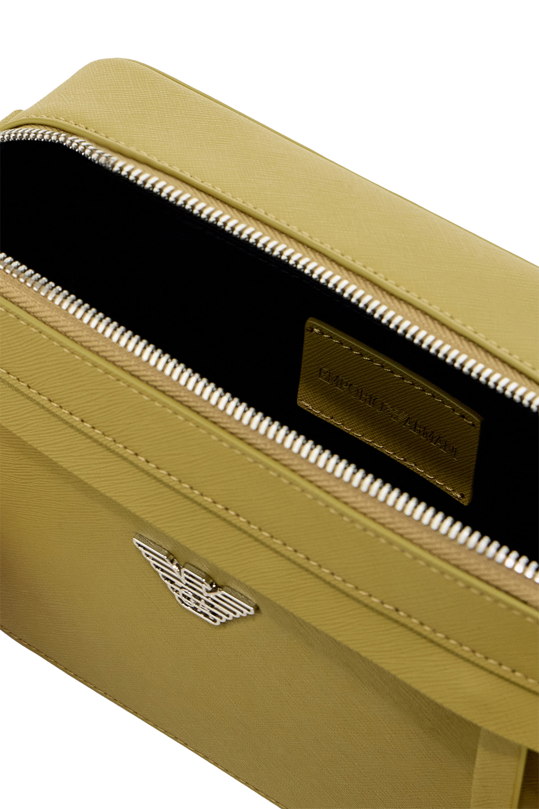 ASV Regenerated Saffiano Leather Mini Camera Bag with Eagle Plate