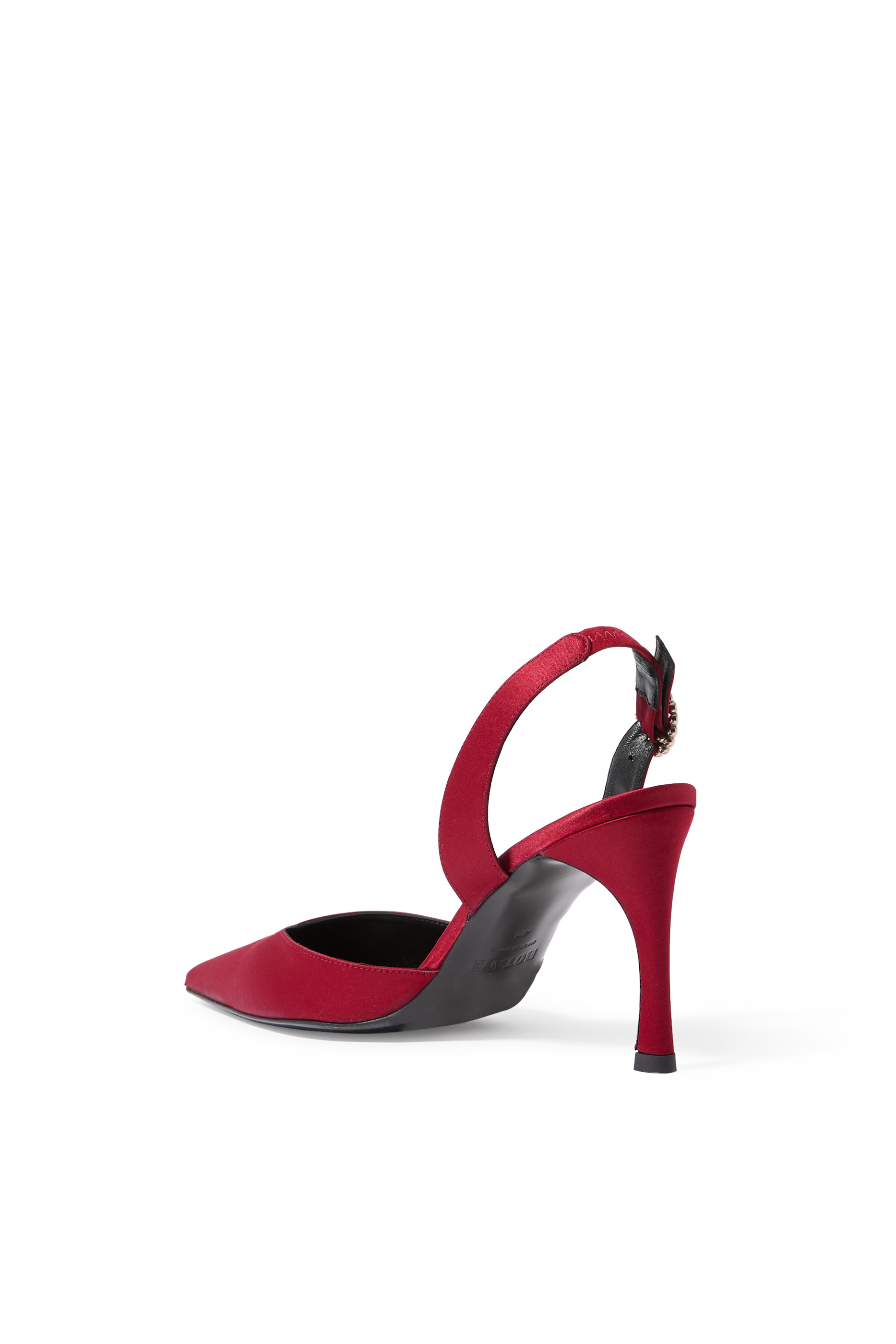 Satin 85 Slingback Pumps