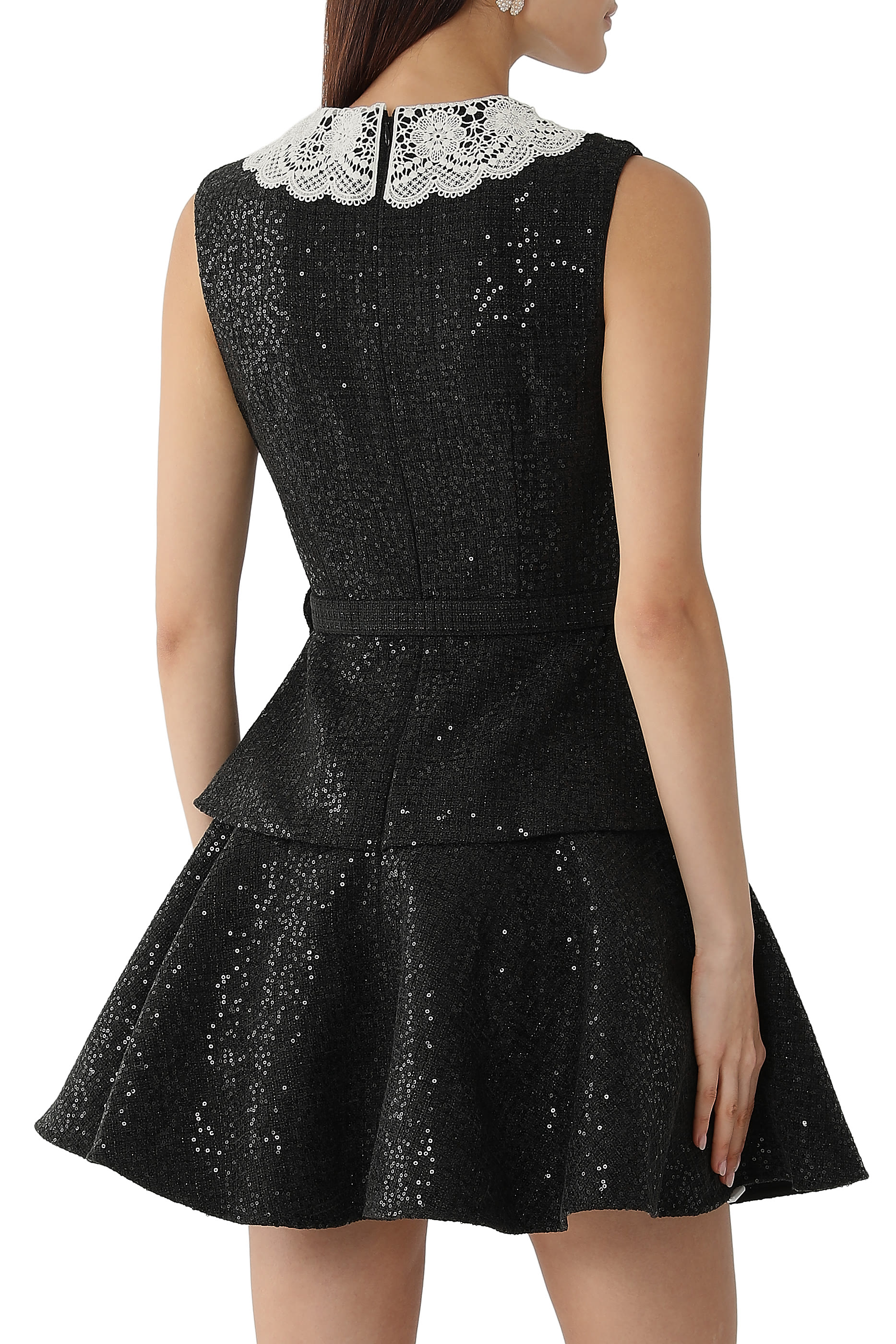 Sequin Boucl&eacute; Mini Dress