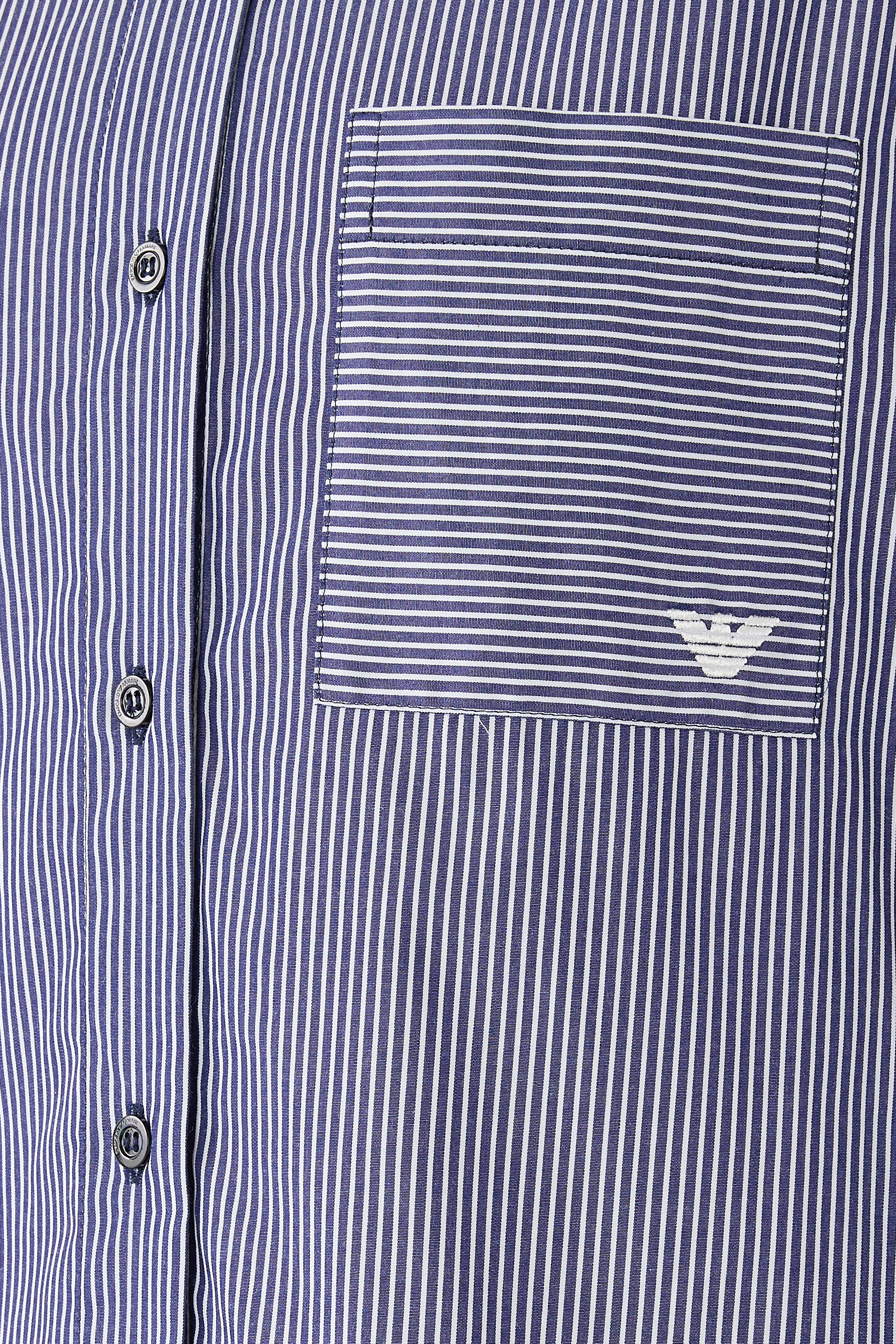 Single Chest Pocket Striped Shirt