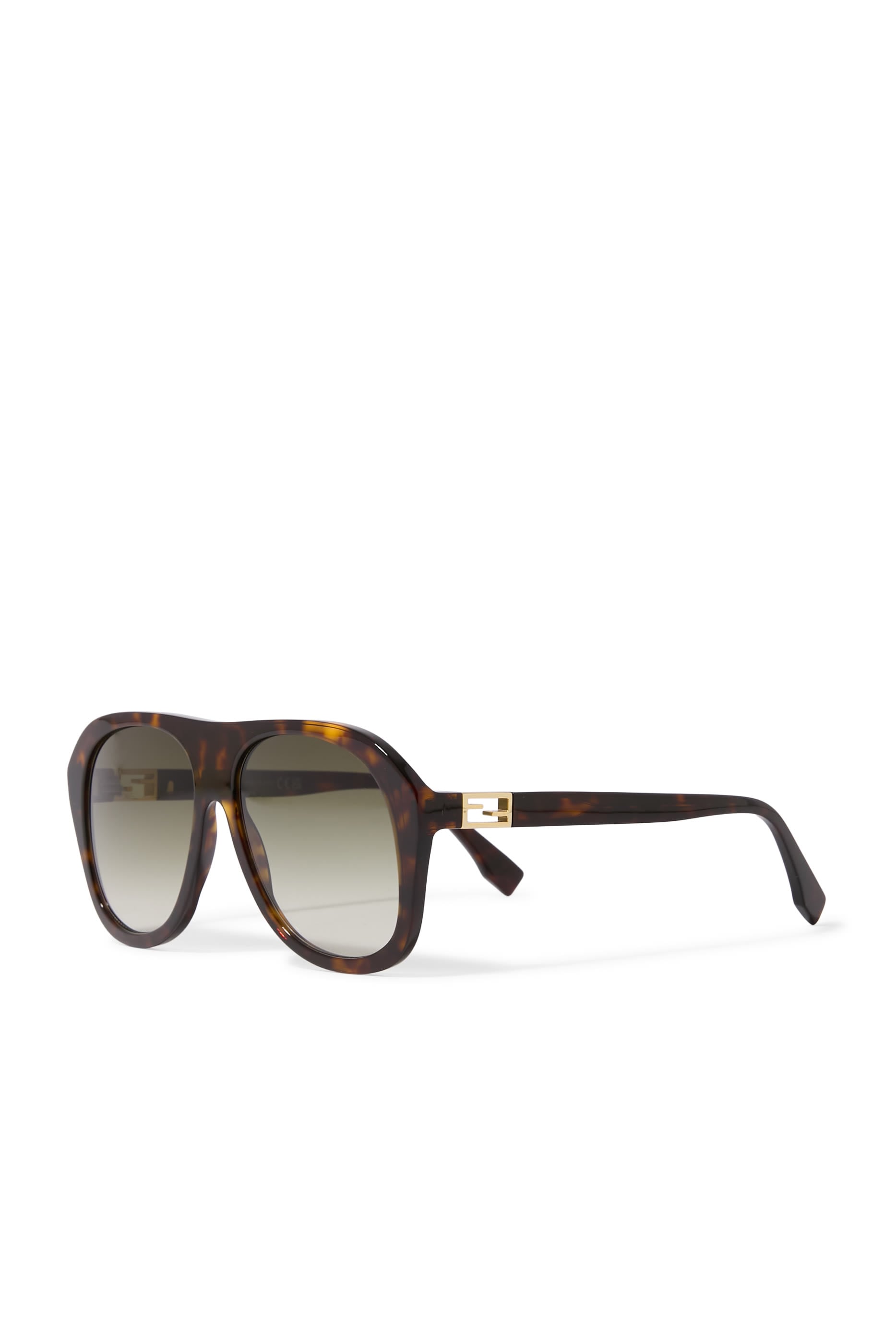Baguette Havana Square Sunglasses