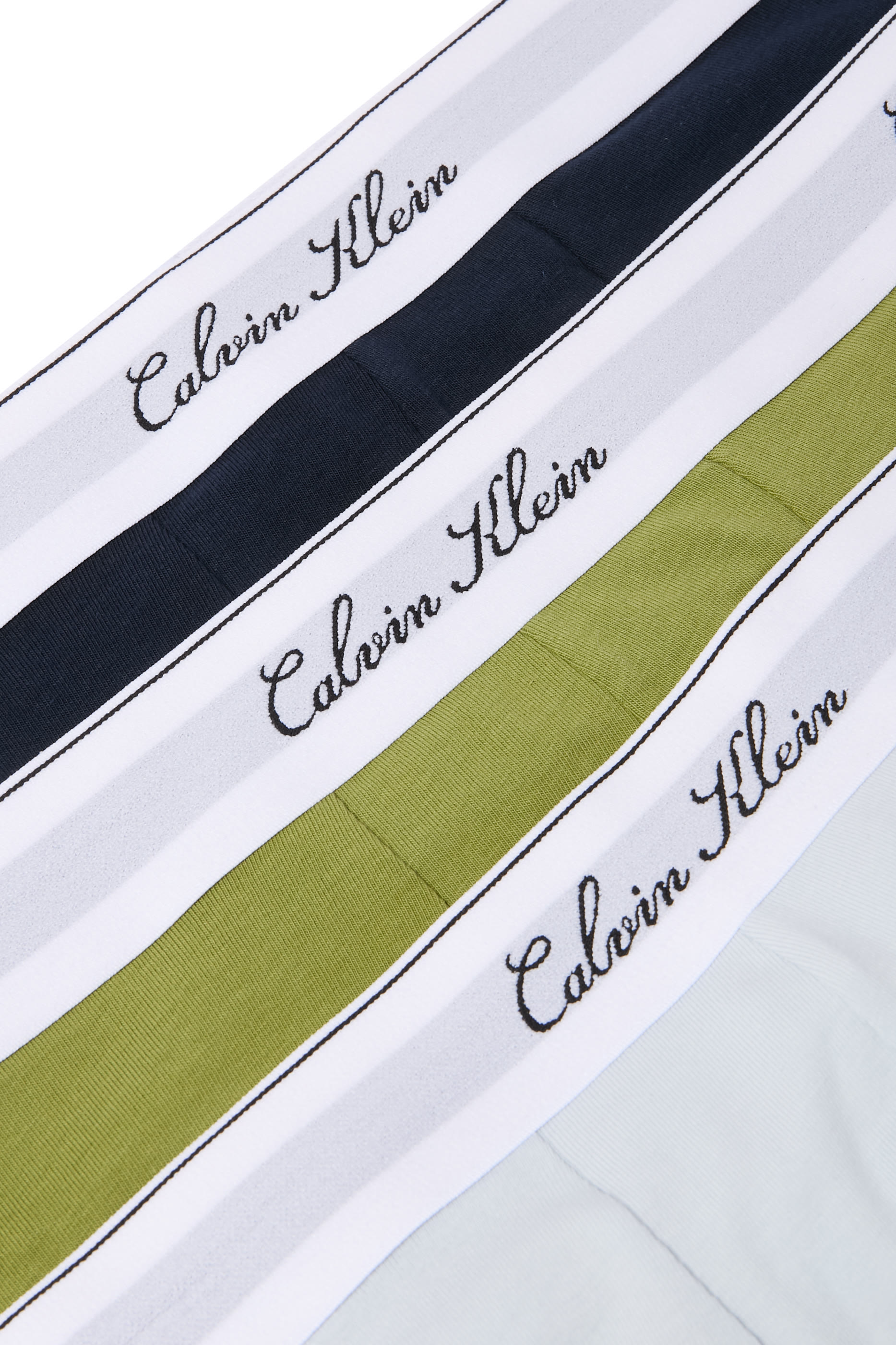Icon Cotton Stretch Script Low Rise Trunks, Set of 3