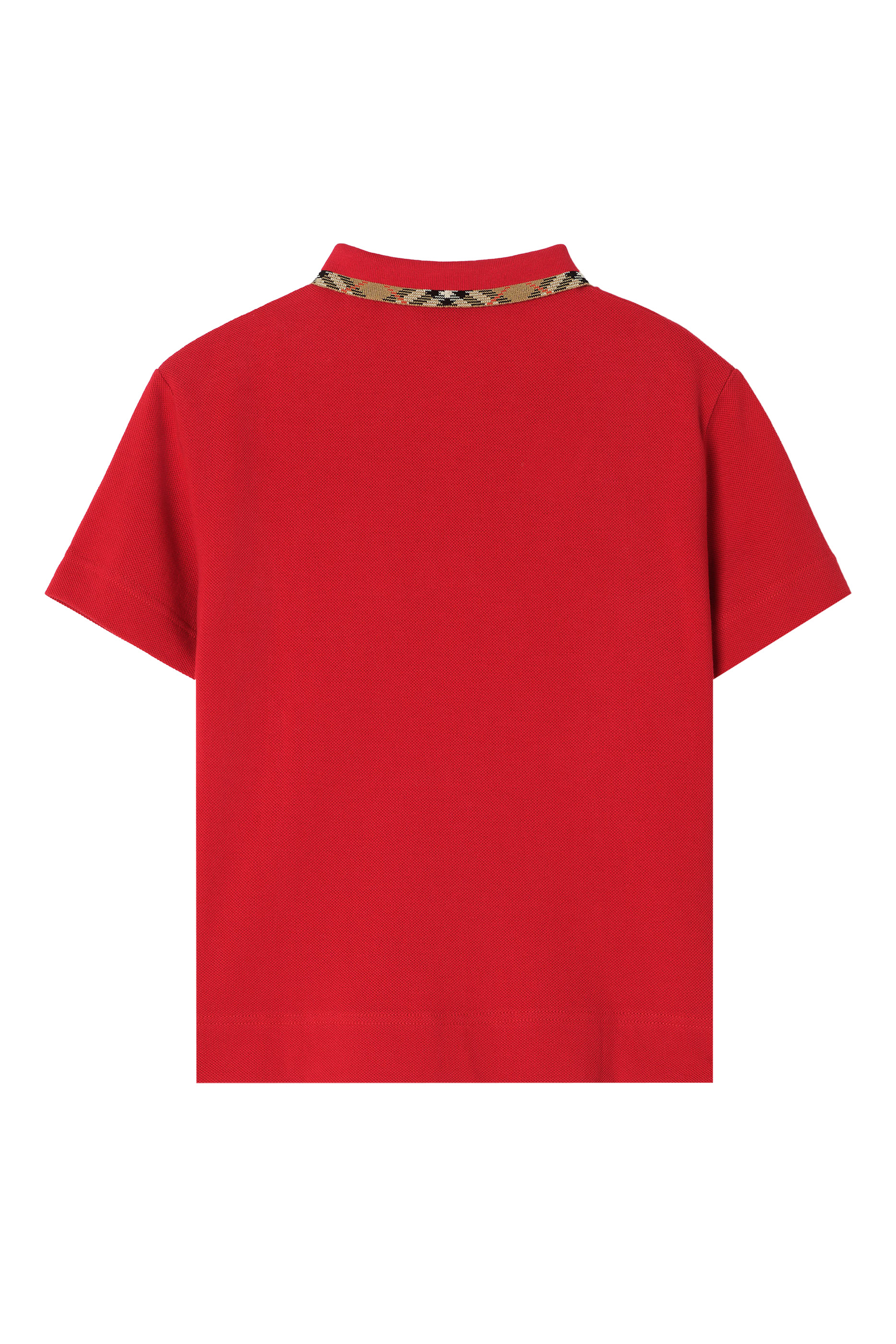 Kids Check Collar Polo Shirt