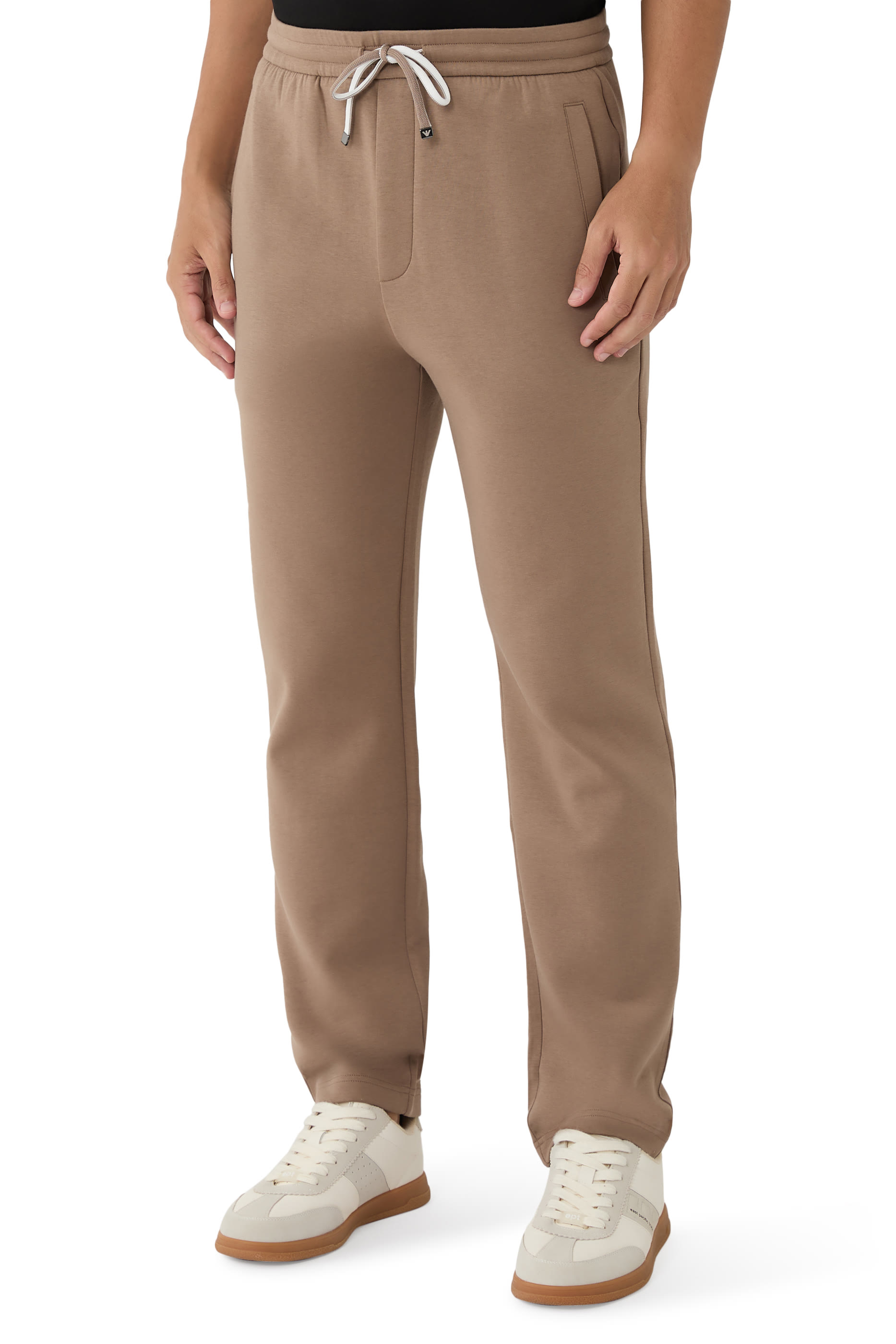 Micro Logo Back Double Jersey Joggers 