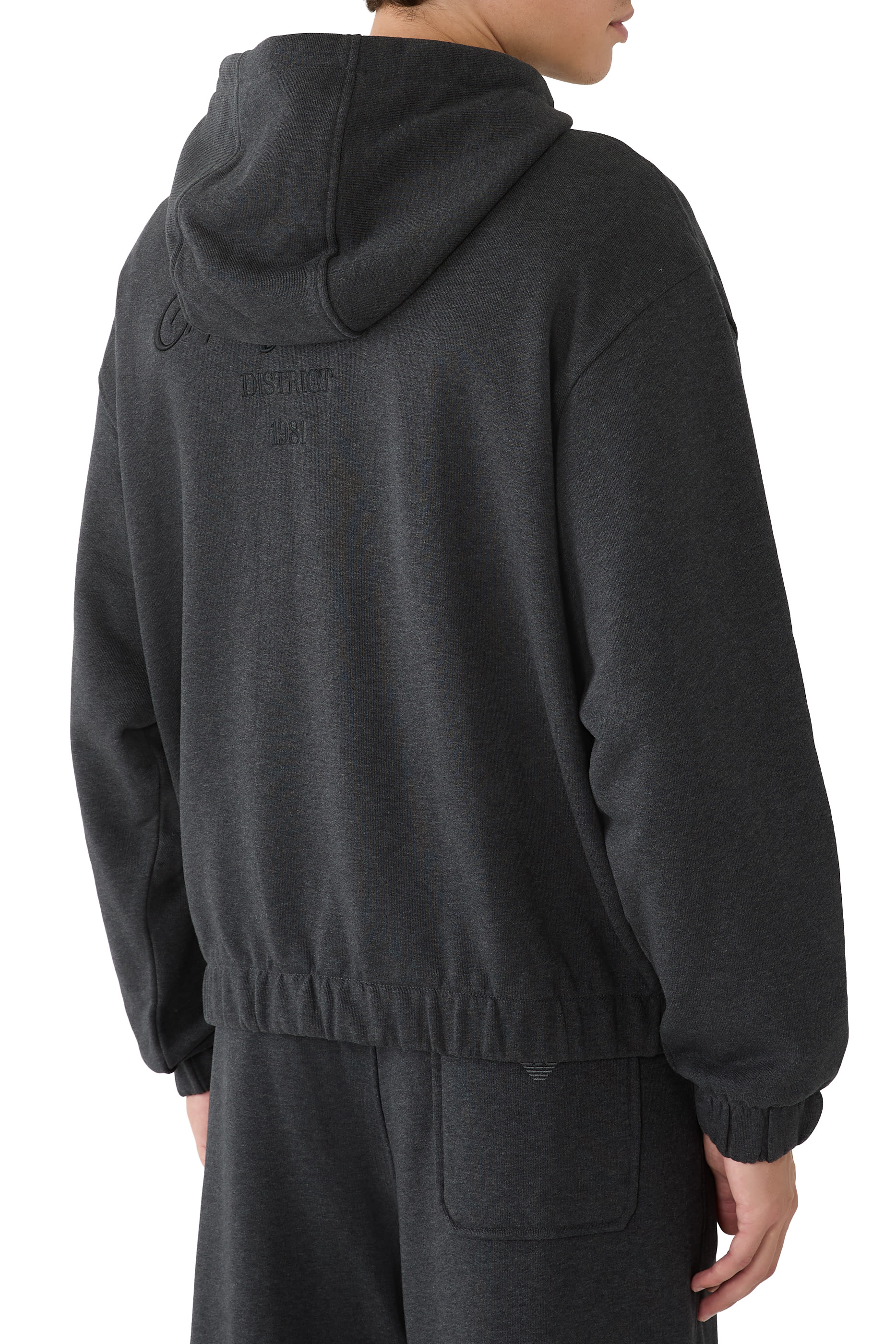 EA Text Back Detail Hooded Sweatshirt