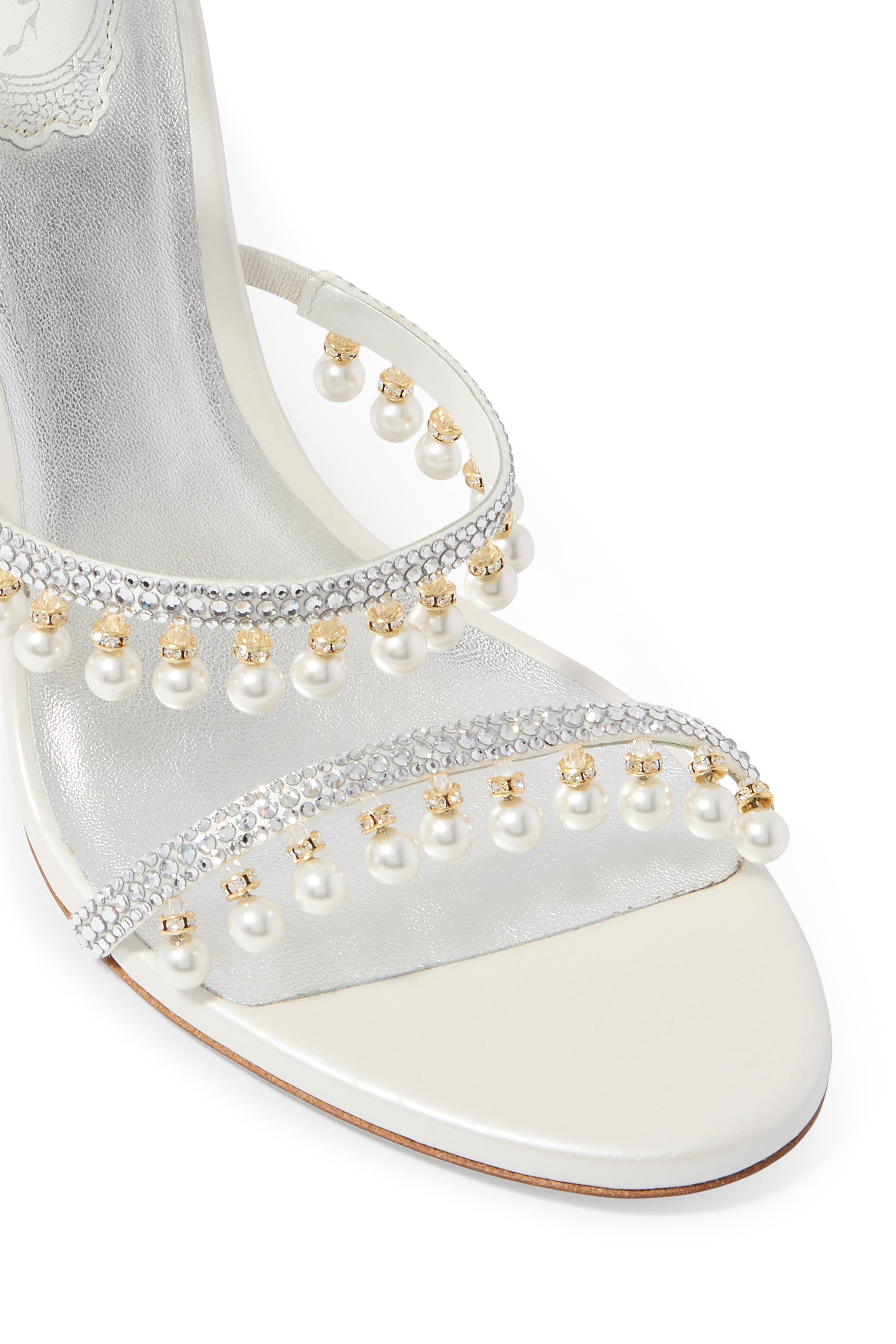Chandelier 105 Sandals with Pearls
