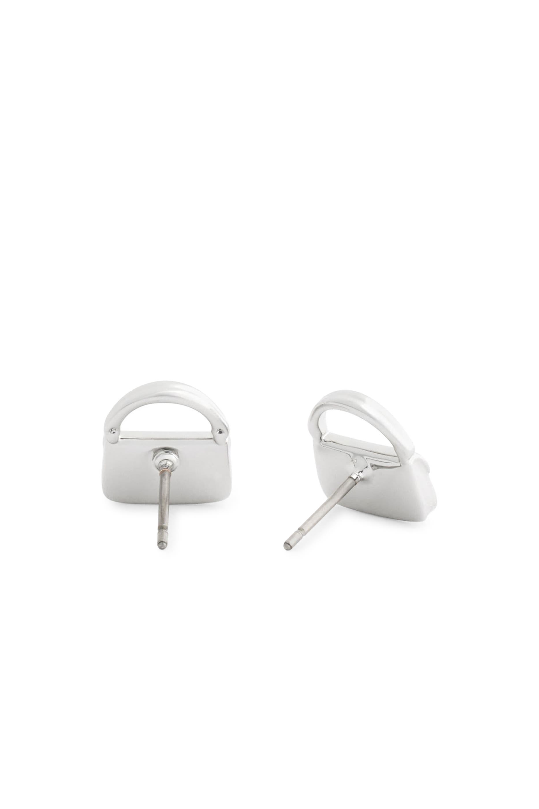 Pavé Tabby Stud Earrings, Plated Brass, Glass & Cubic Zirconia