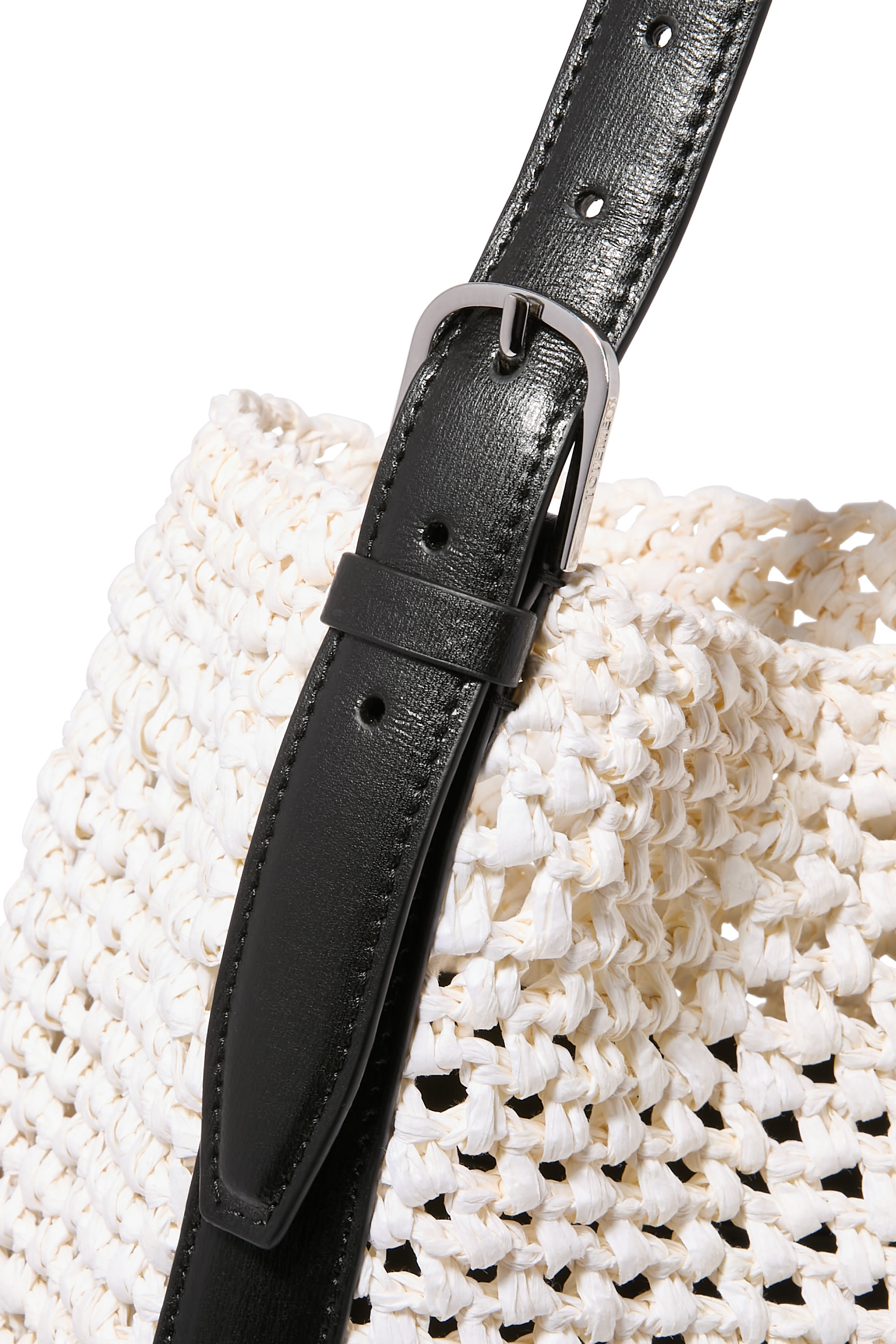 Belted Paper Raffia Tote