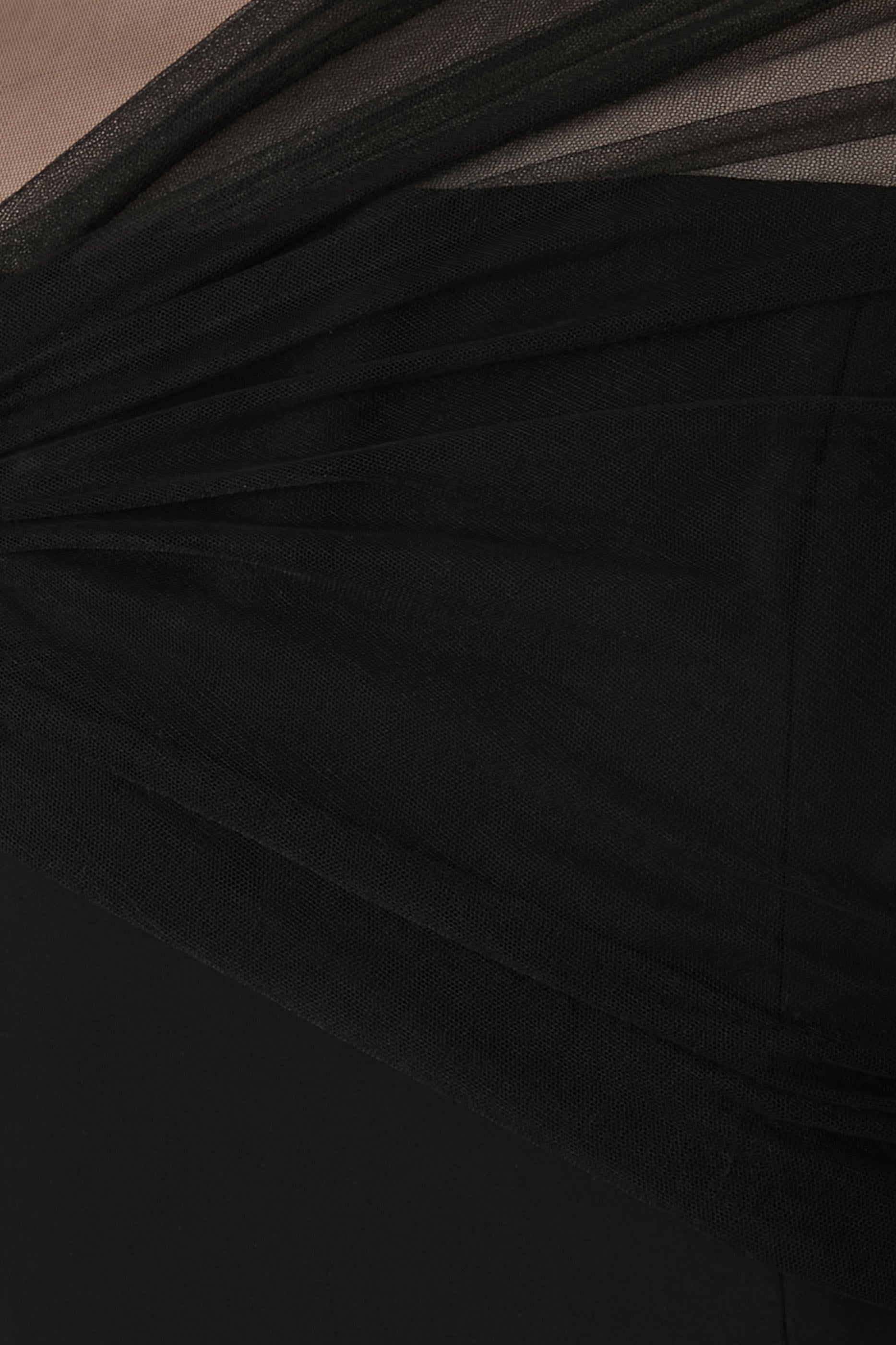 Illusion Sleeves Gown
