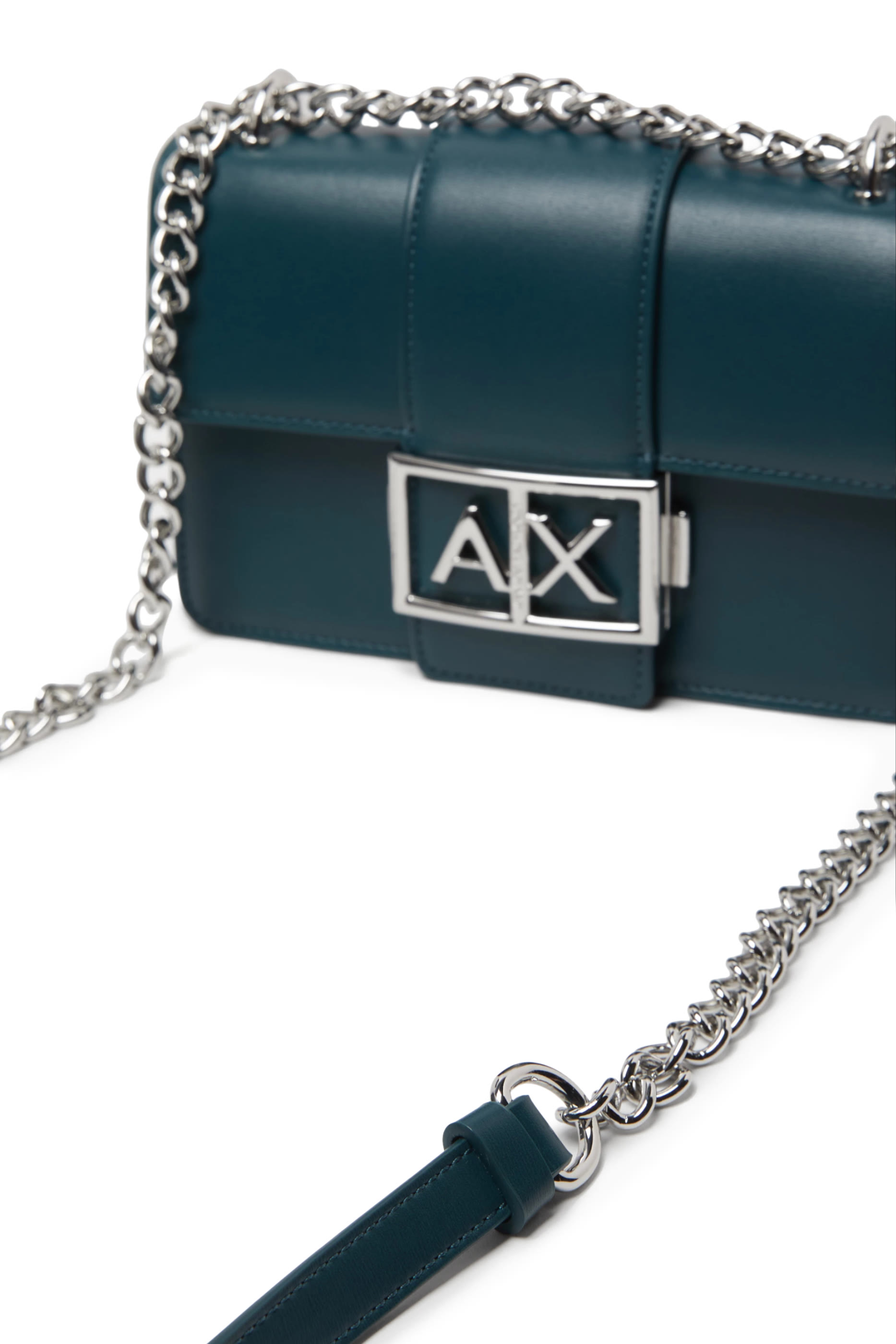 Metal Logo Shoulder Bag
