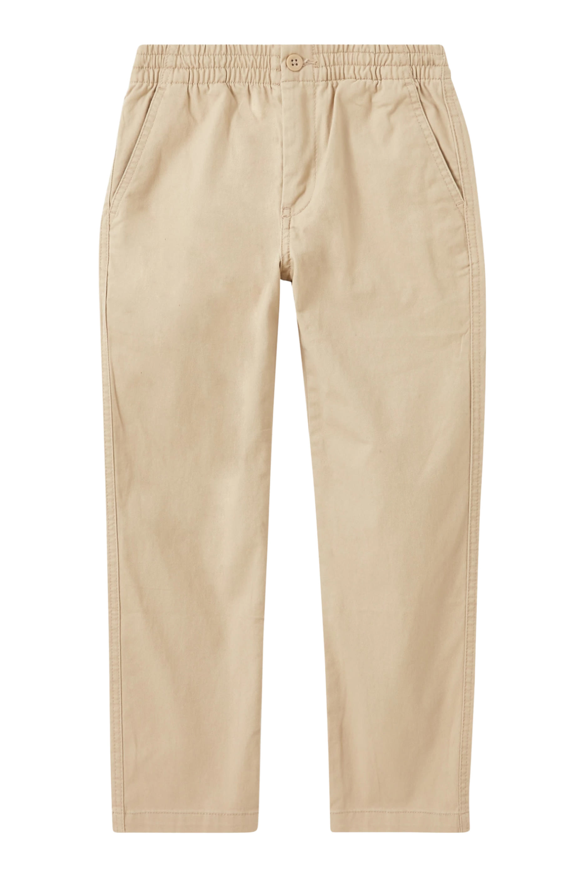 Kids Logo Embroidered Elasticated Chino Trousers