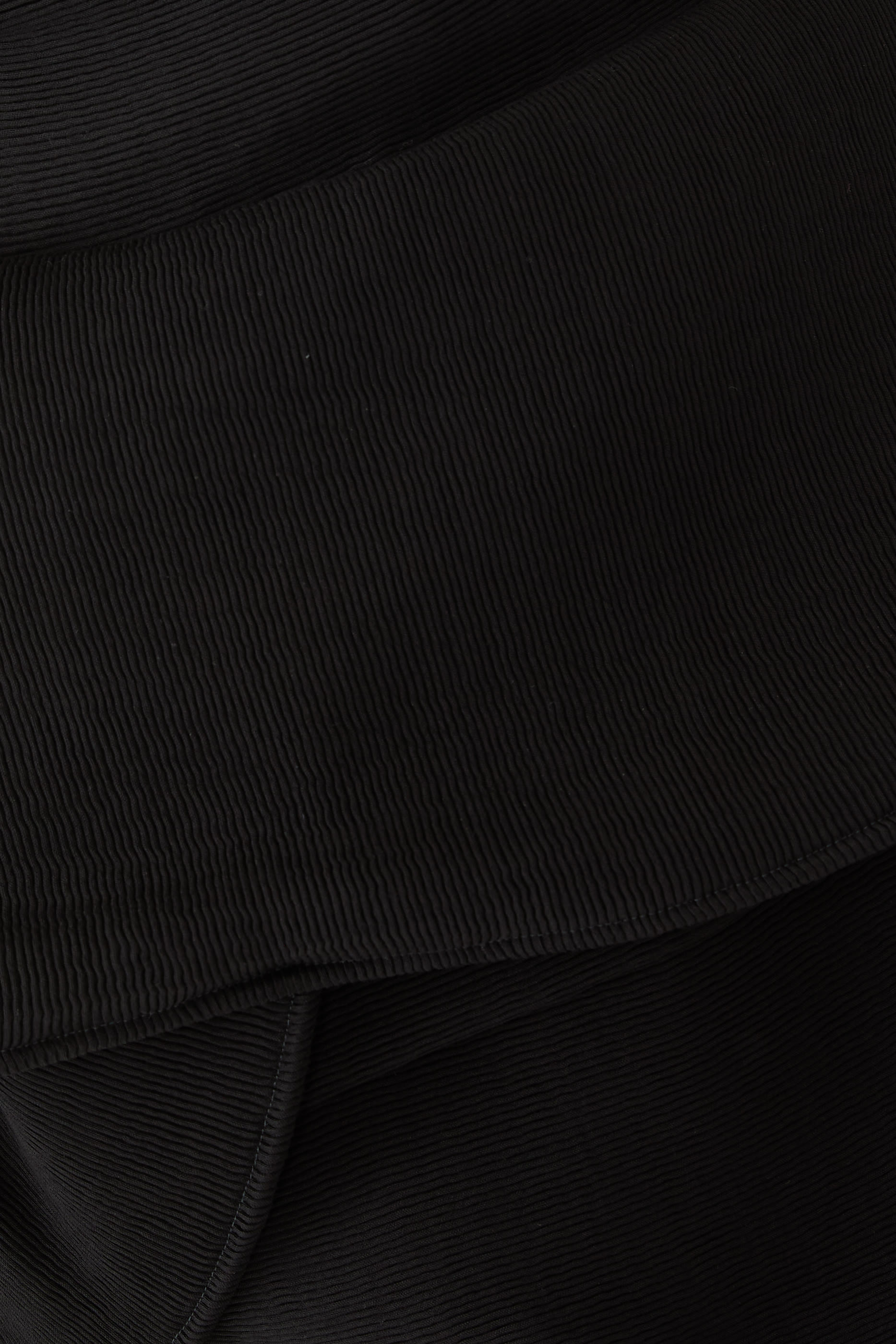 Sculptural Peplum Strapless Mini Dress