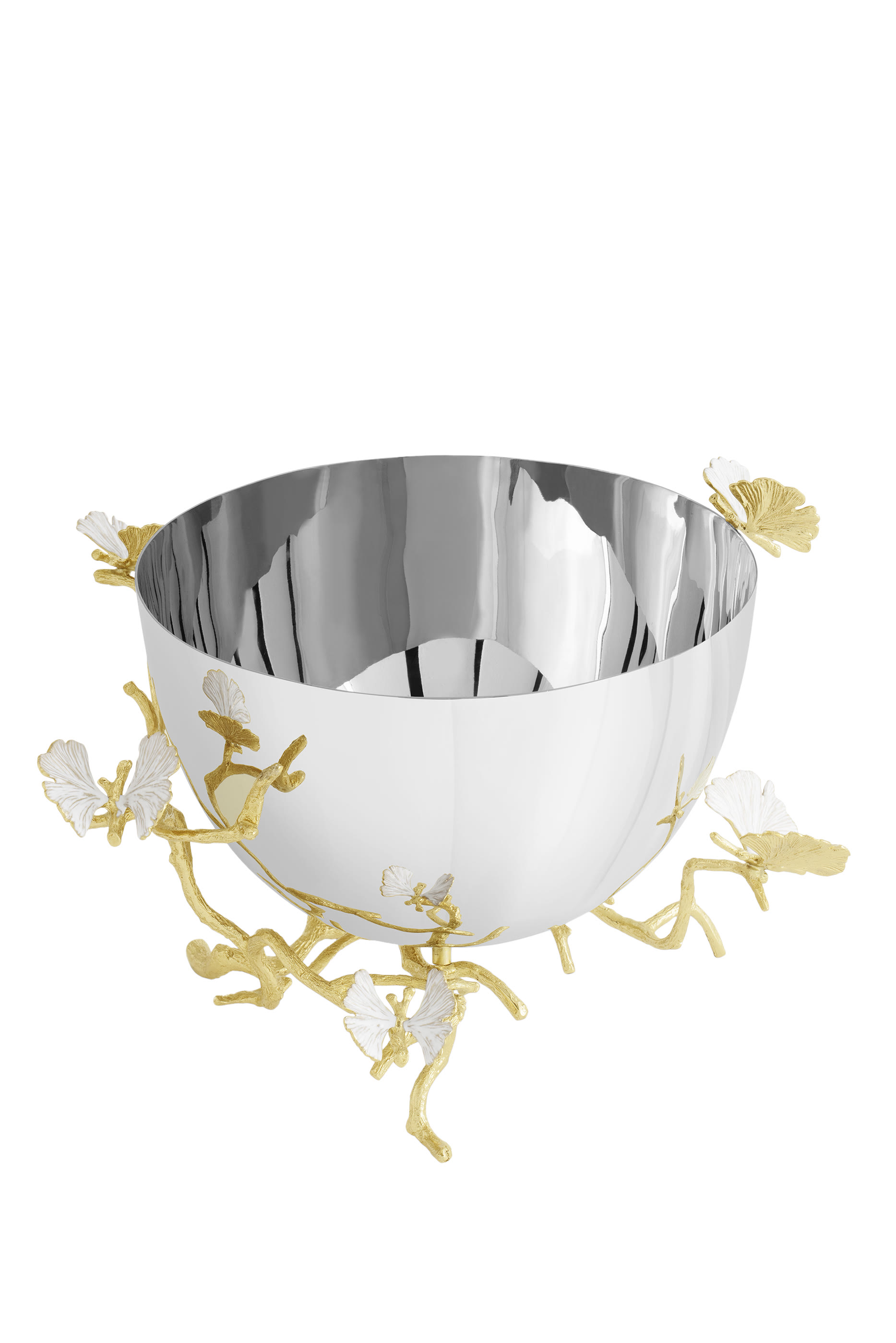 Butterfly Ginkgo Gold Bowl 