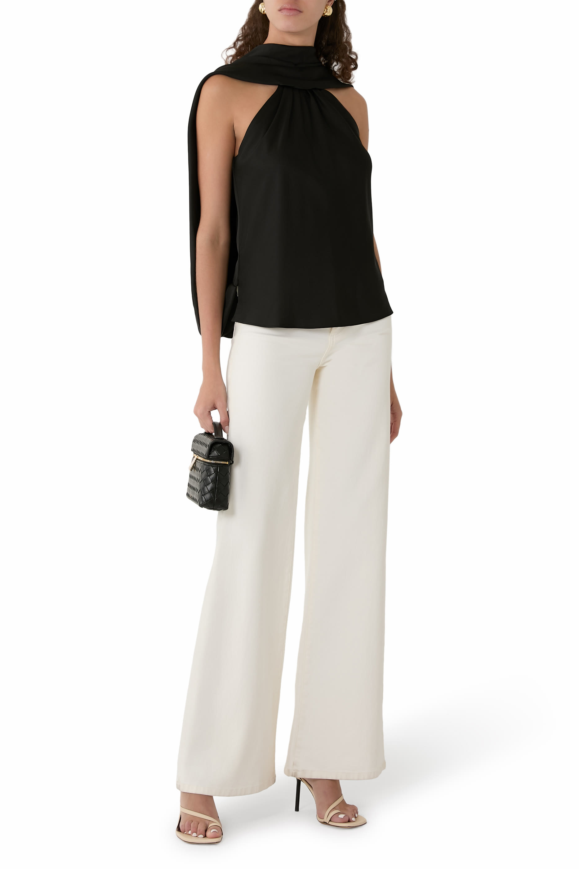 Scarlett Satin Cape Top