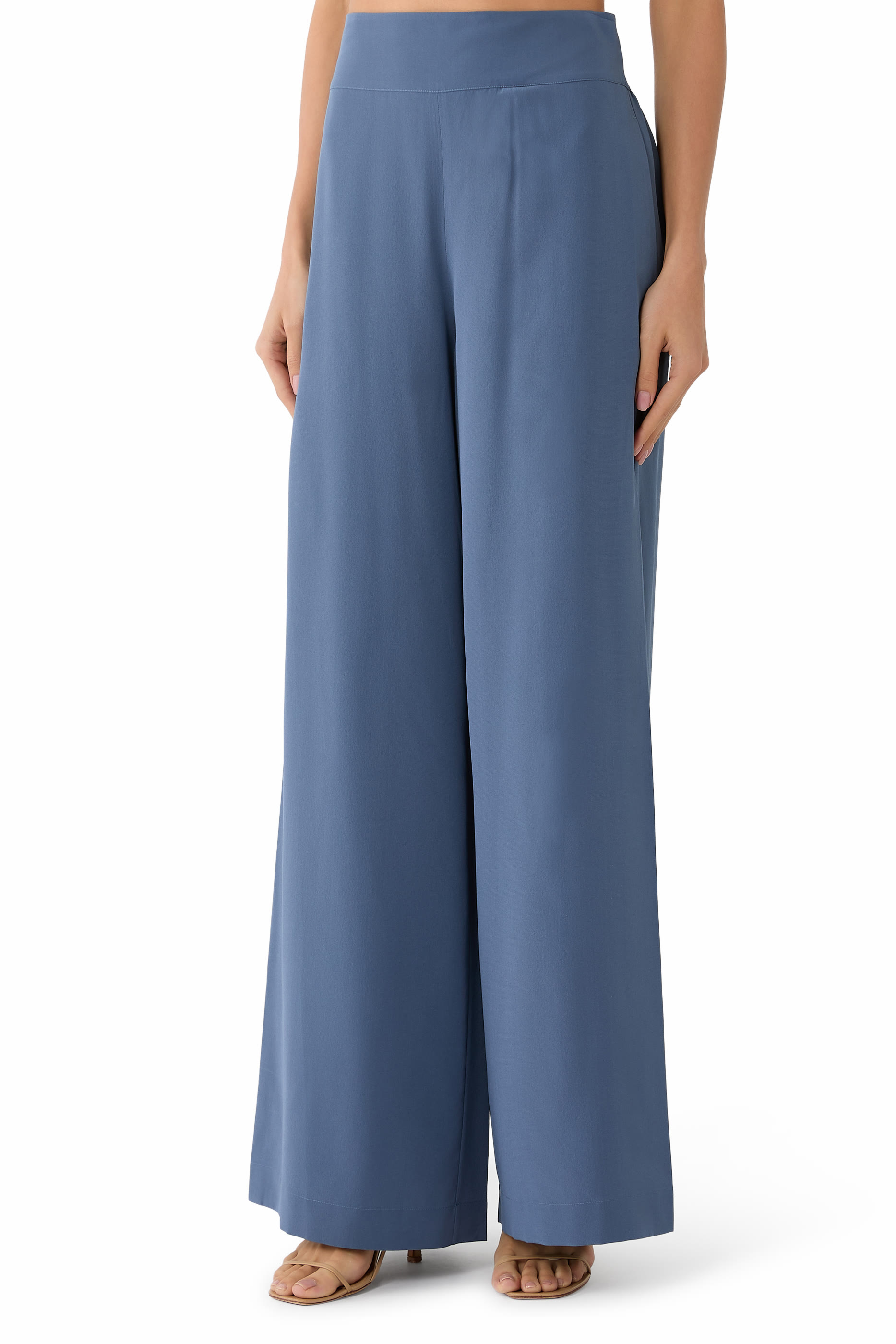 Rihani Crepe de Soie Silk Trousers 