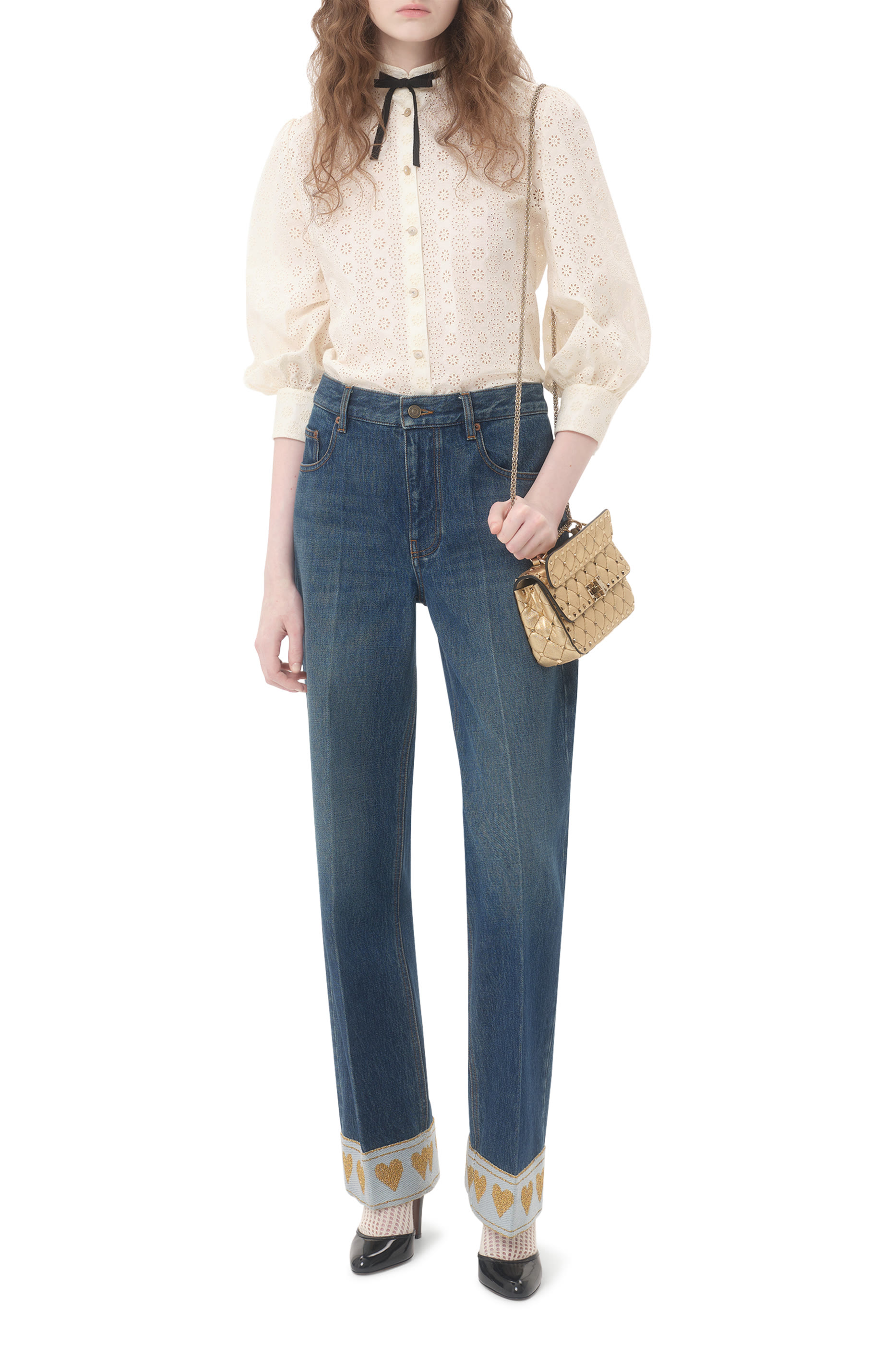 Rockstud Spike Small Laminated Nappa Bag 