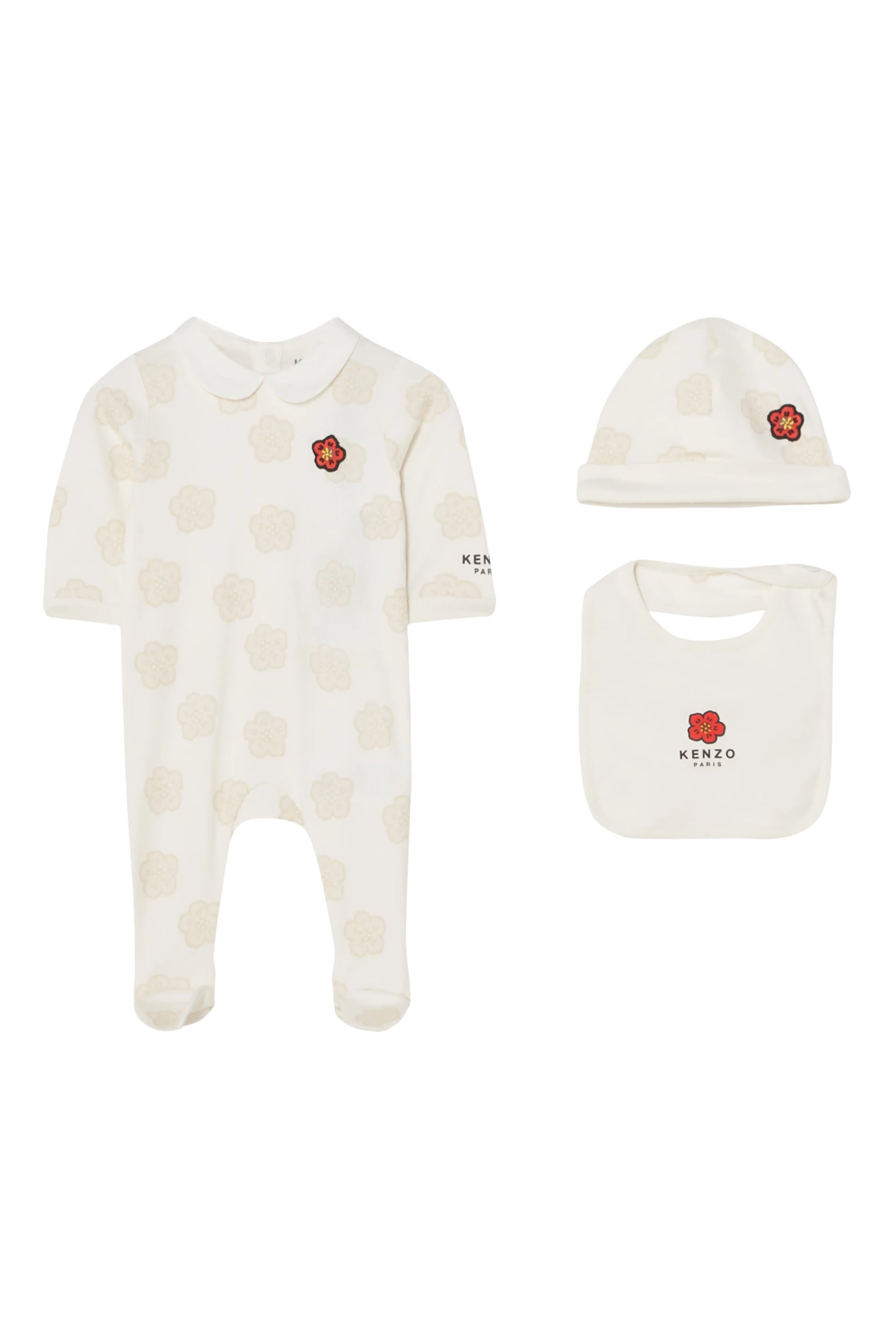 Kids Logo-Print Patterned Babygrow Gift Set
