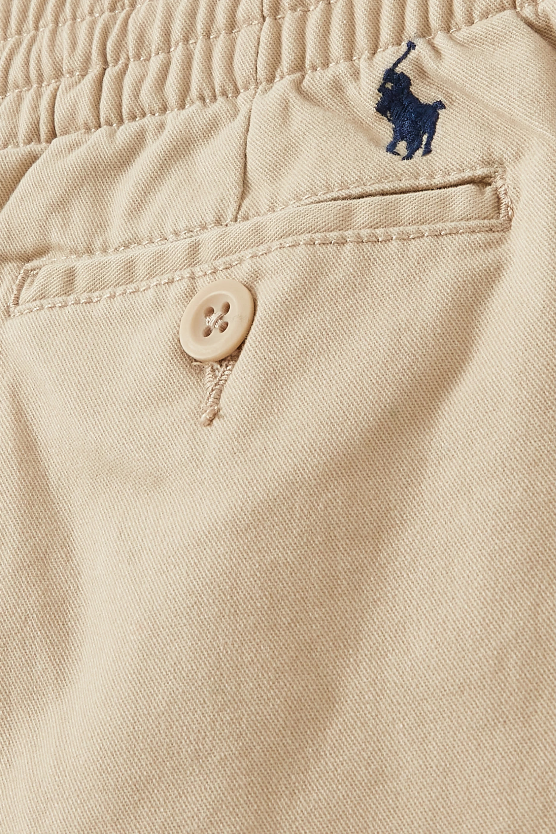 Kids Logo Embroidered Elasticated Chino Trousers