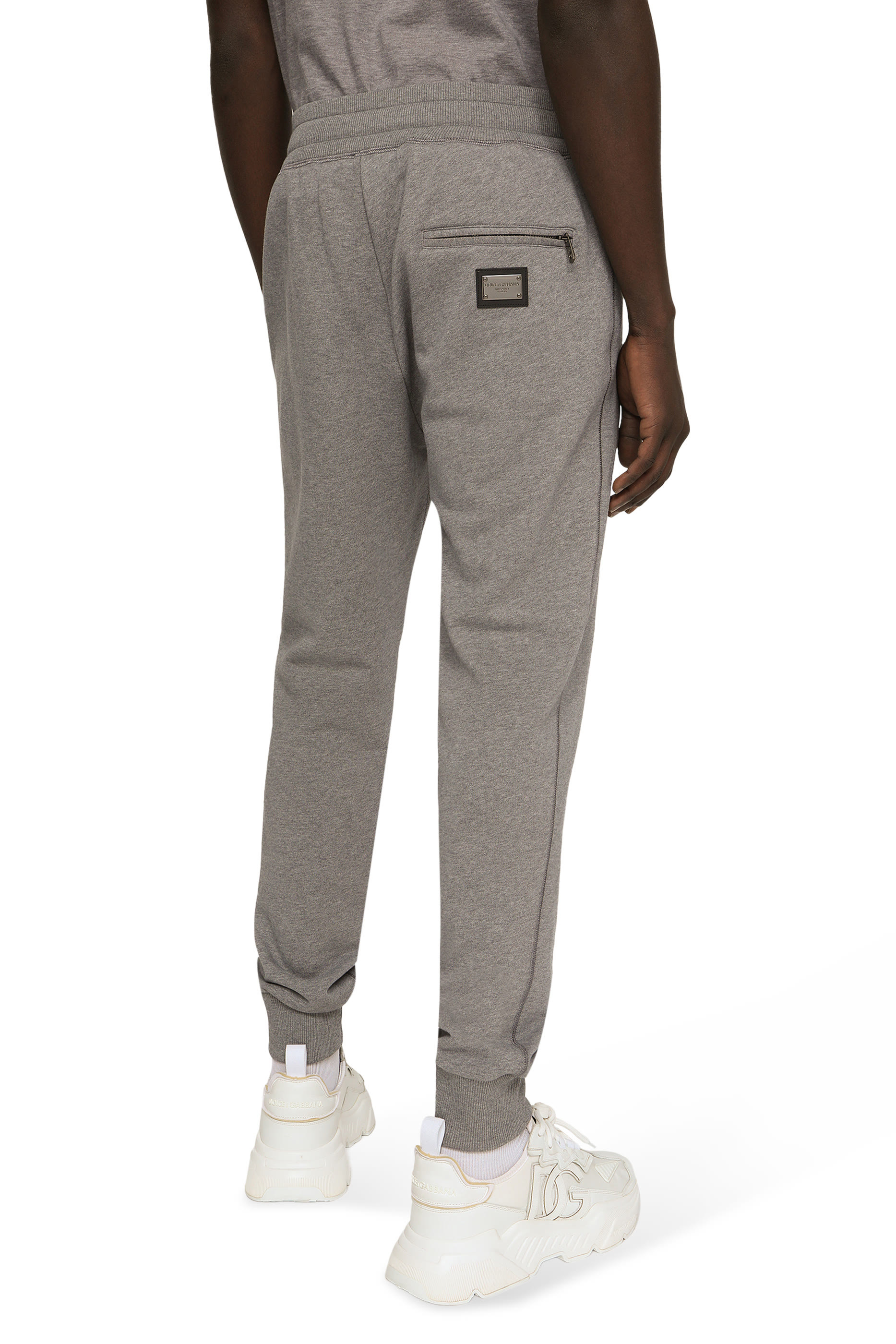 Jersey Jogging Pants with Branded Tag