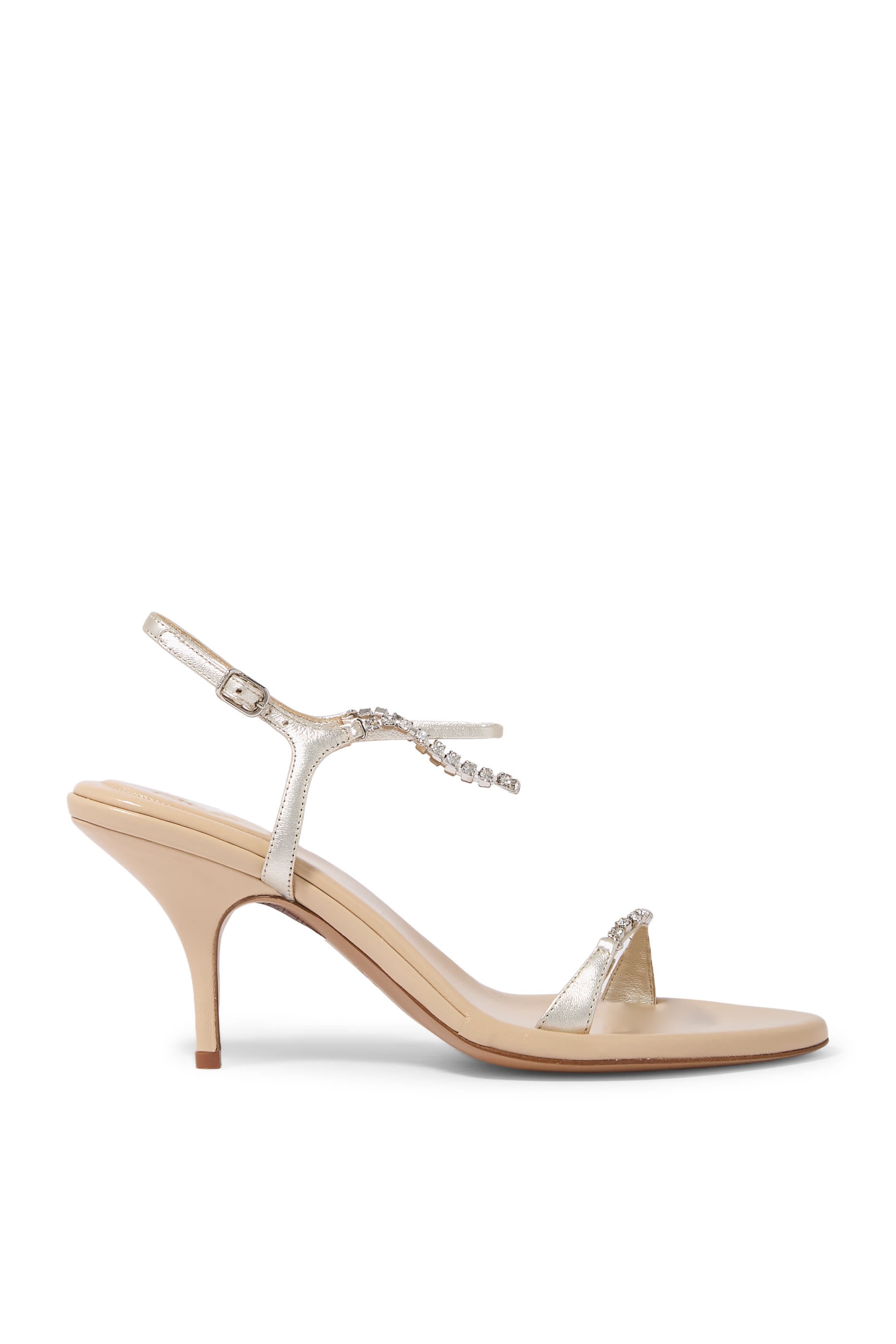 Strappy Crystal-Embellished Sandals