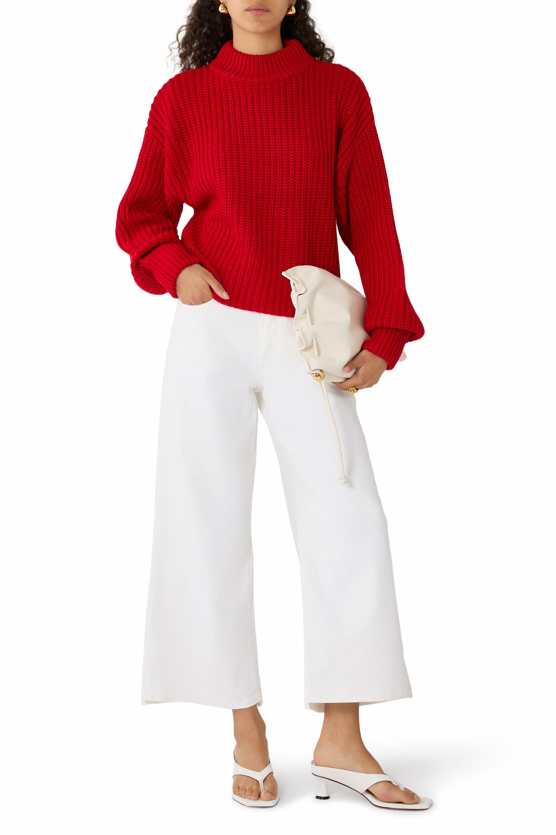 Good Waist Cropped Palazzo Jeans