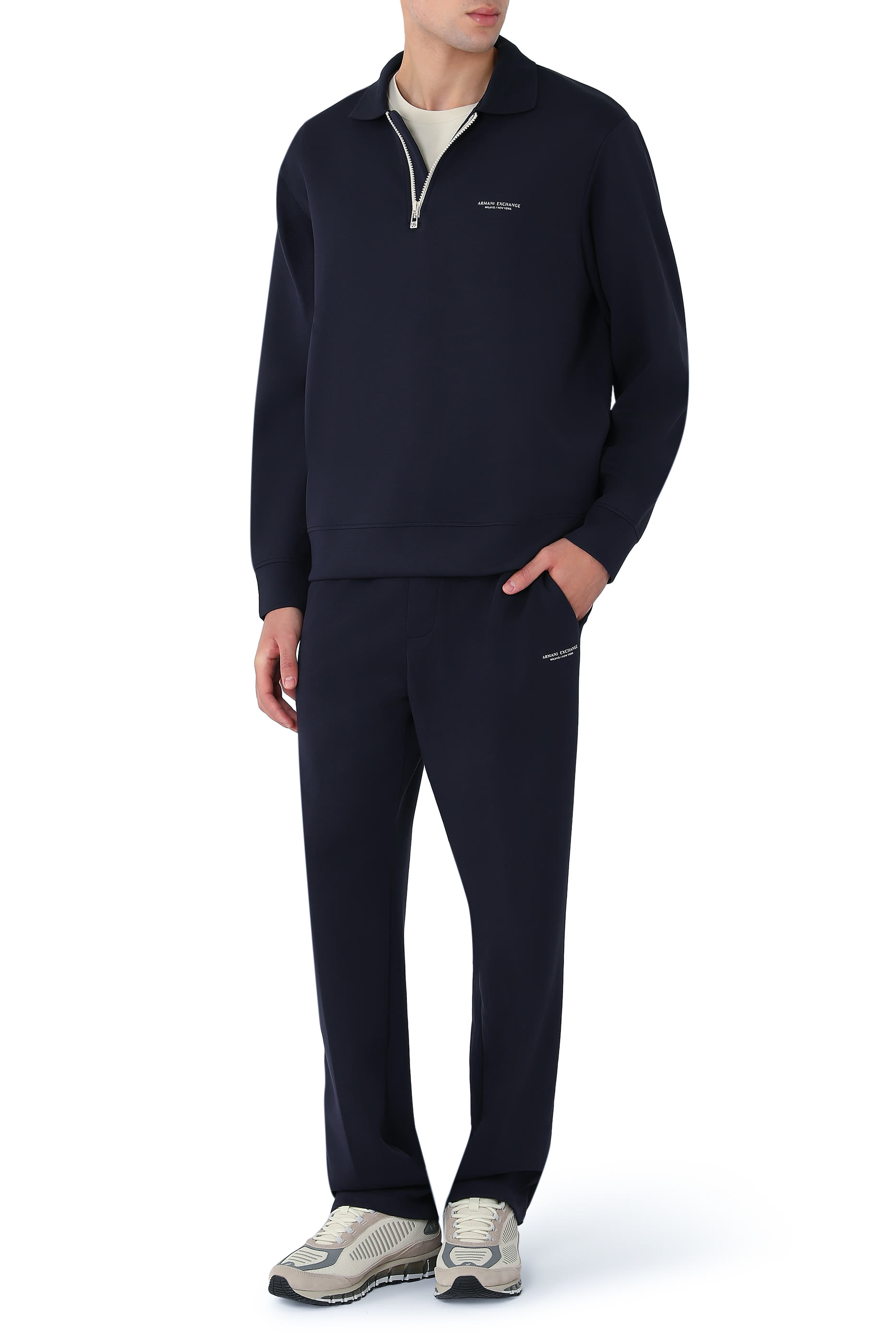 AX Logo Half-Zip Sweatshirt