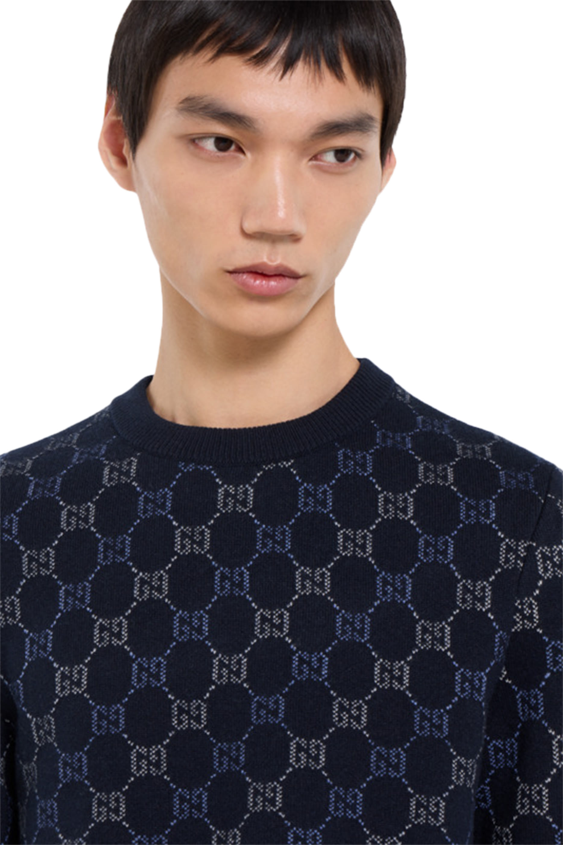 GG Double Wool Knit Sweater