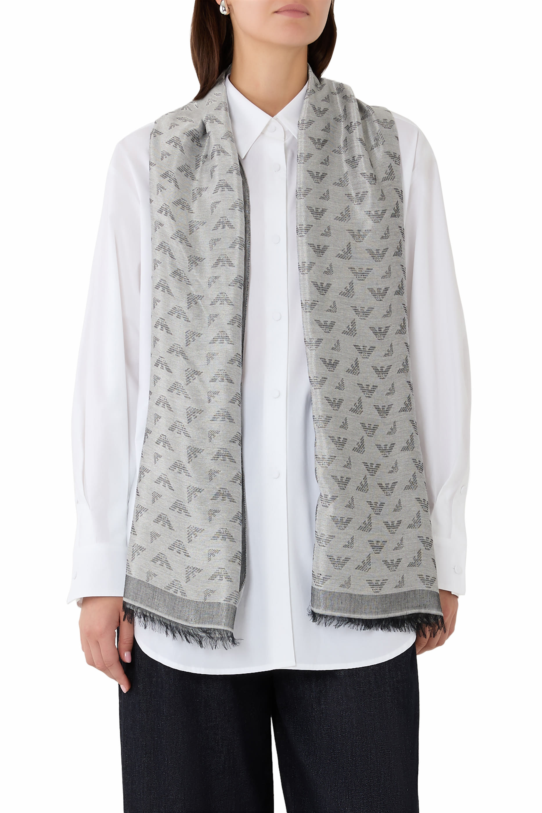 Micro Eagle Logo Scarf